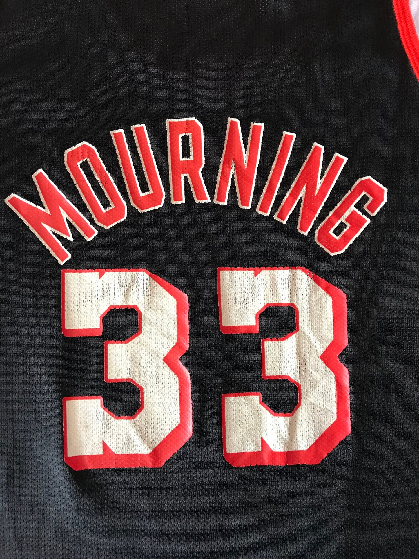 Size Youth XL. Vintage 90s Champion Alonzo Mourning Jersey Miami Heat #33 NBA