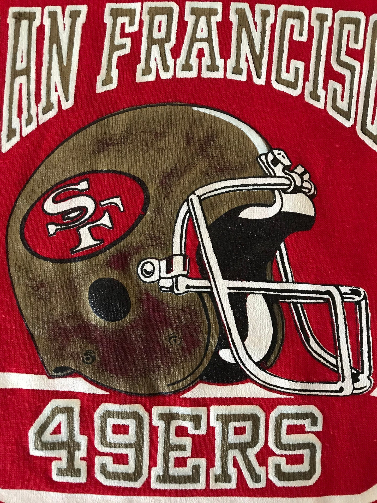 Size L. 50/50 Raglan Sleeve San Fransisco 49ERS 80s vintage sweatshirt