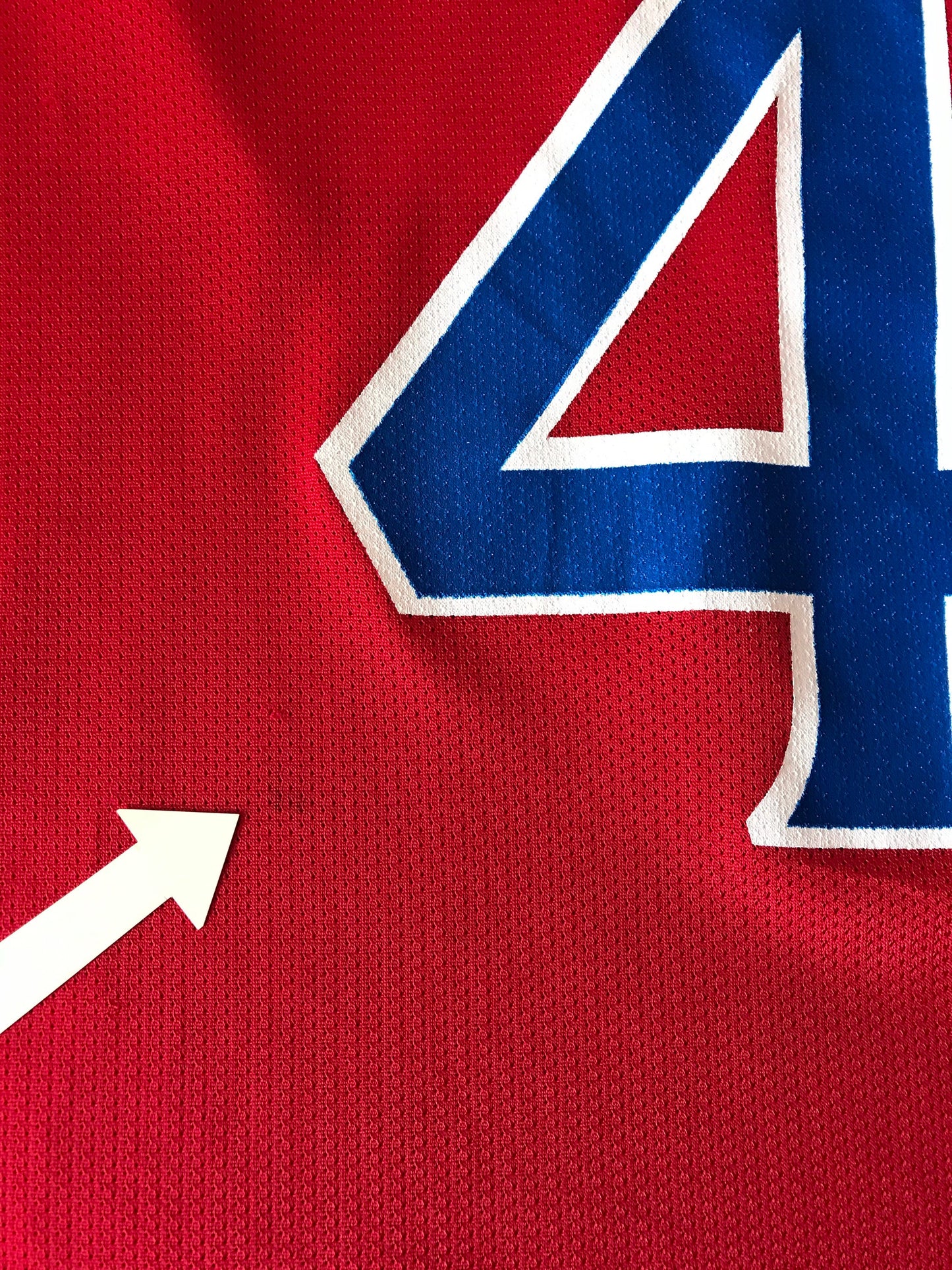 Vintage 90s Champion Jerry Stackhouse #42 Philadelphia 76ers NBA Jersey Size 48