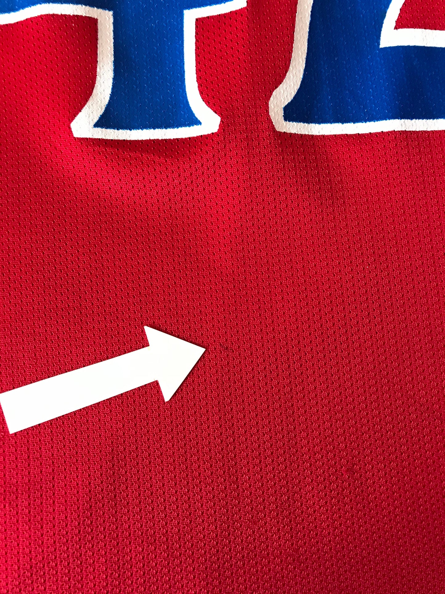 Vintage 90s Champion Jerry Stackhouse #42 Philadelphia 76ers NBA Jersey Size 48