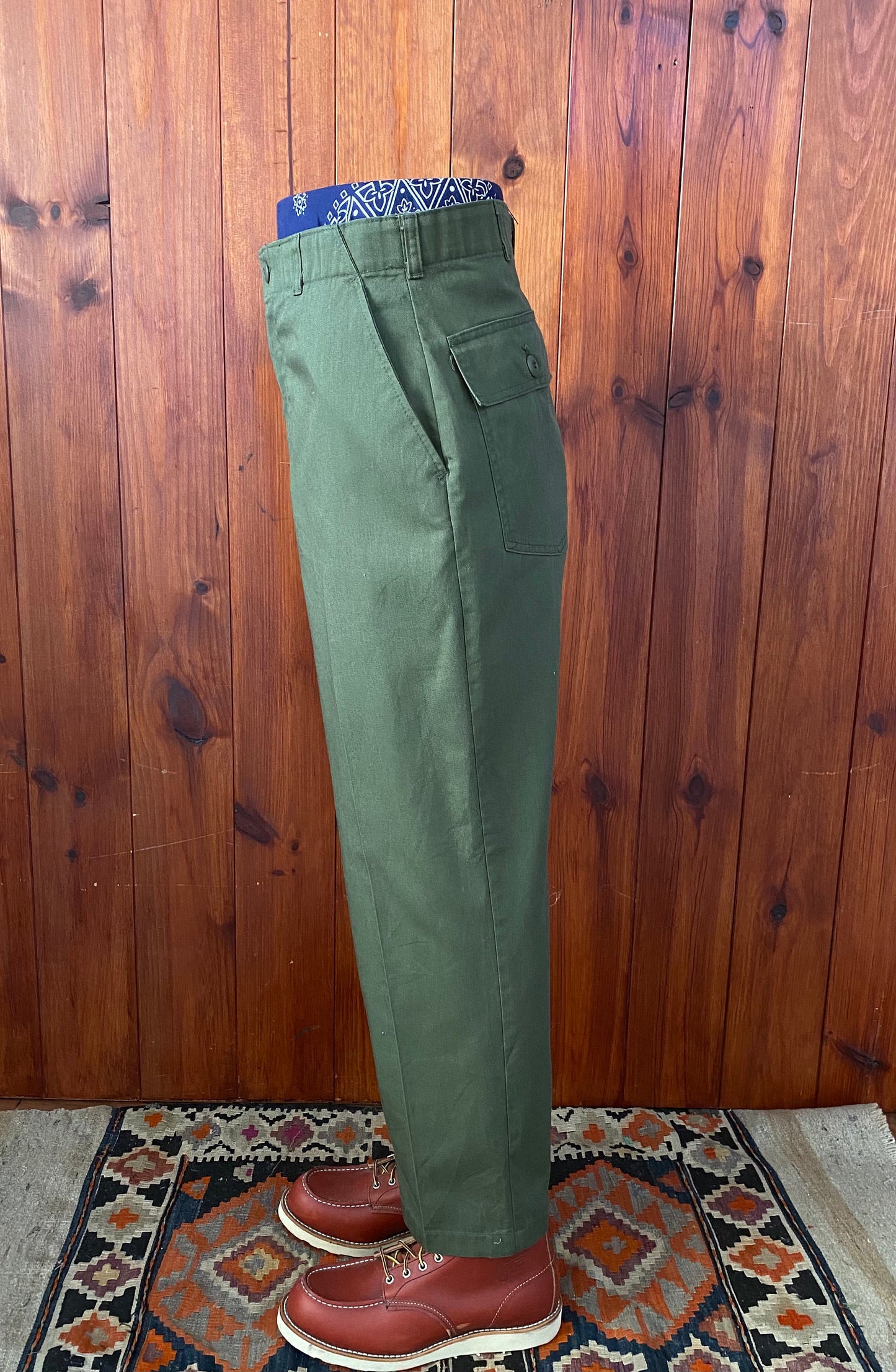 32X29 Authentic Vintage 1987 US Army OG-507 Fatigue  pants