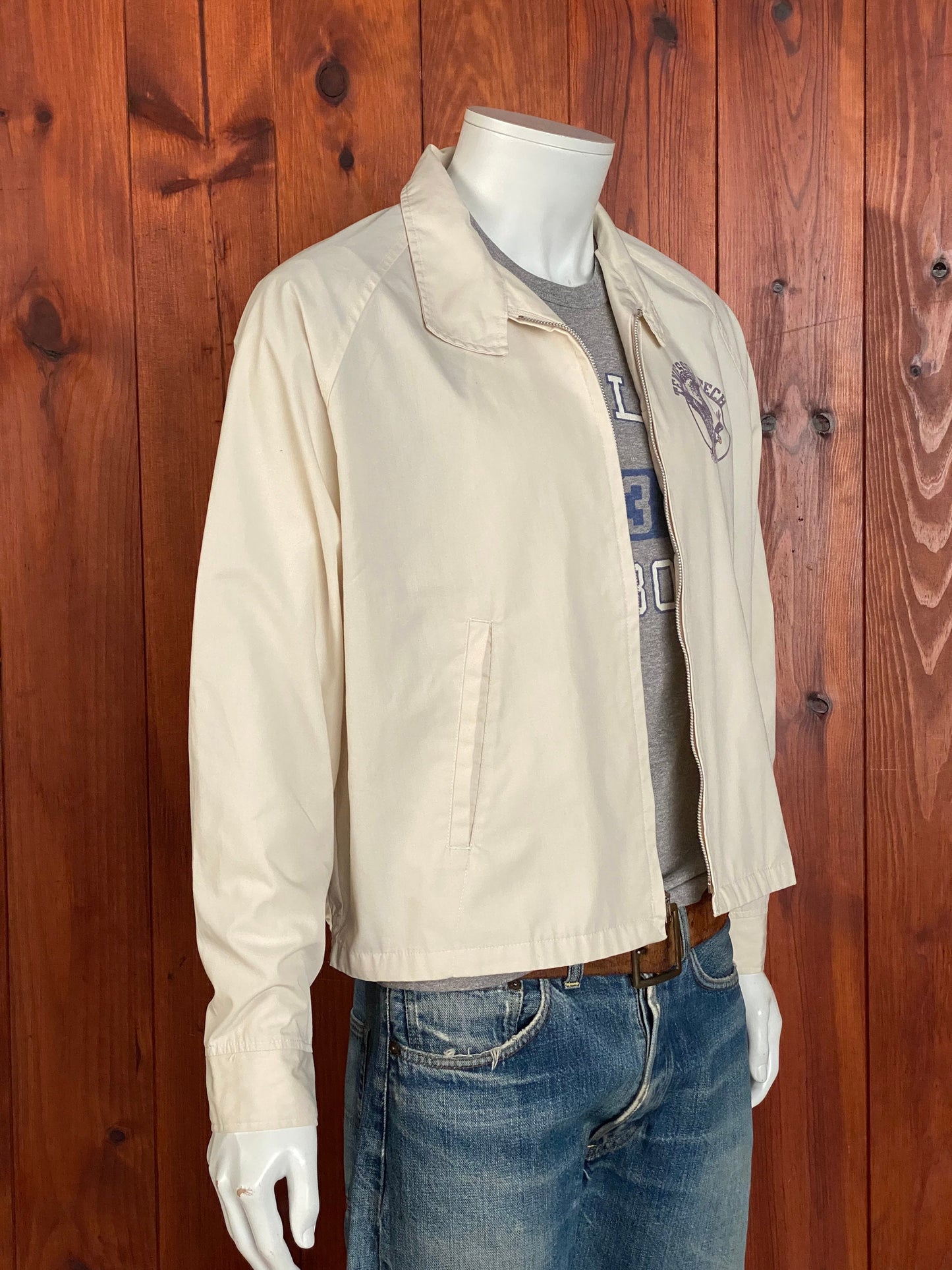 Vintage 70s Tennessee Tech University Champion Cotton Jacket Size Large