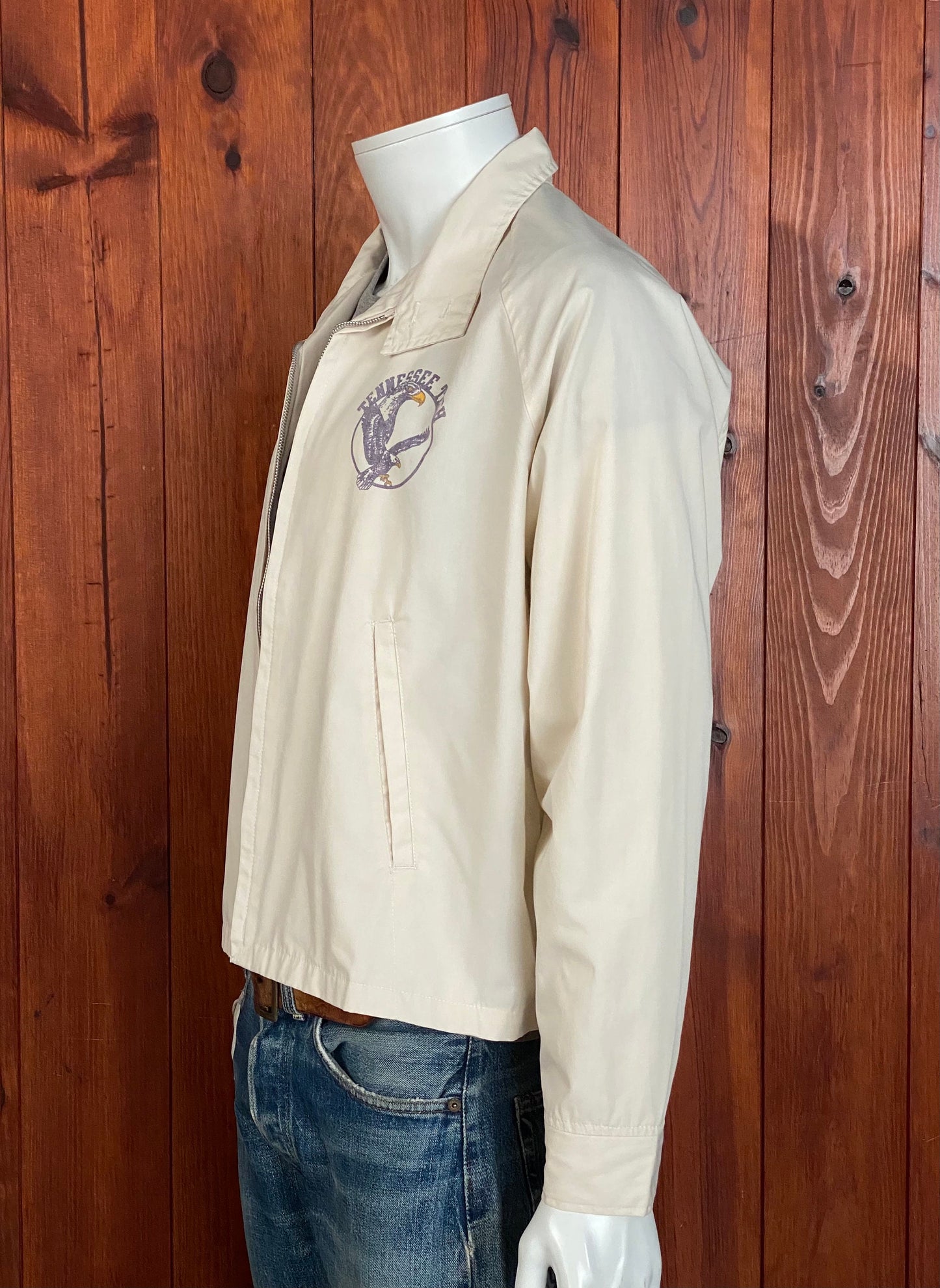 Vintage 70s Tennessee Tech University Champion Cotton Jacket Size Large