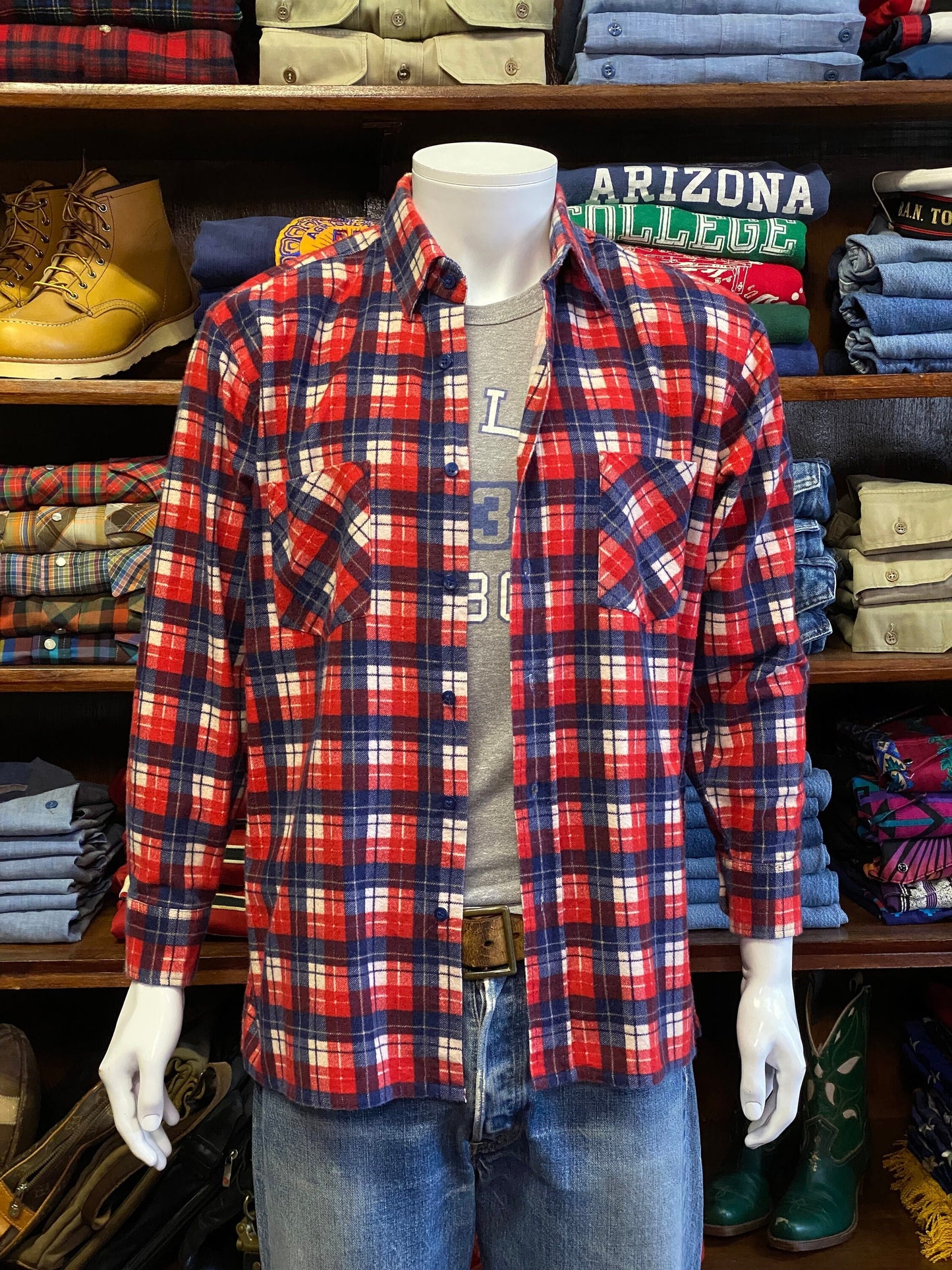 Vintage 90s Flannel Shirt - Size M | USA Vintage BCN