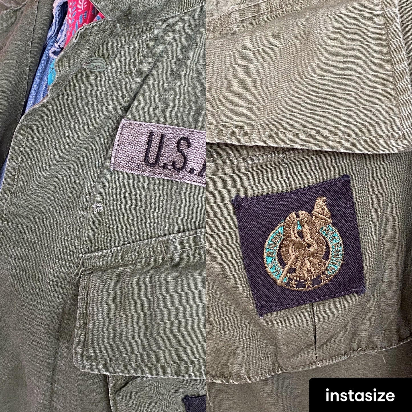 X Small. Authentic 1970 US Army Vintage tropical Vietnam jungle jacket.
