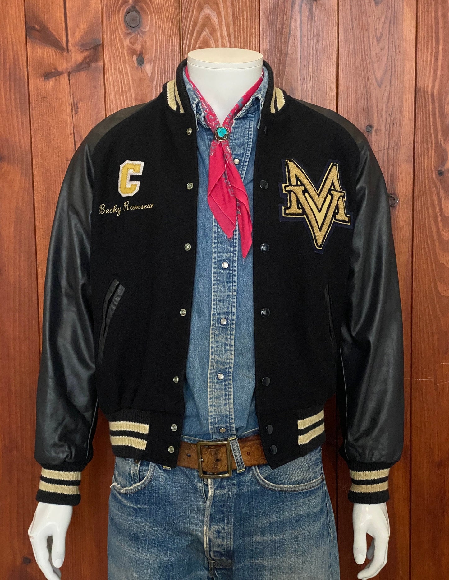 Size S. Vintage Varsity letterman Jacket Made in USA