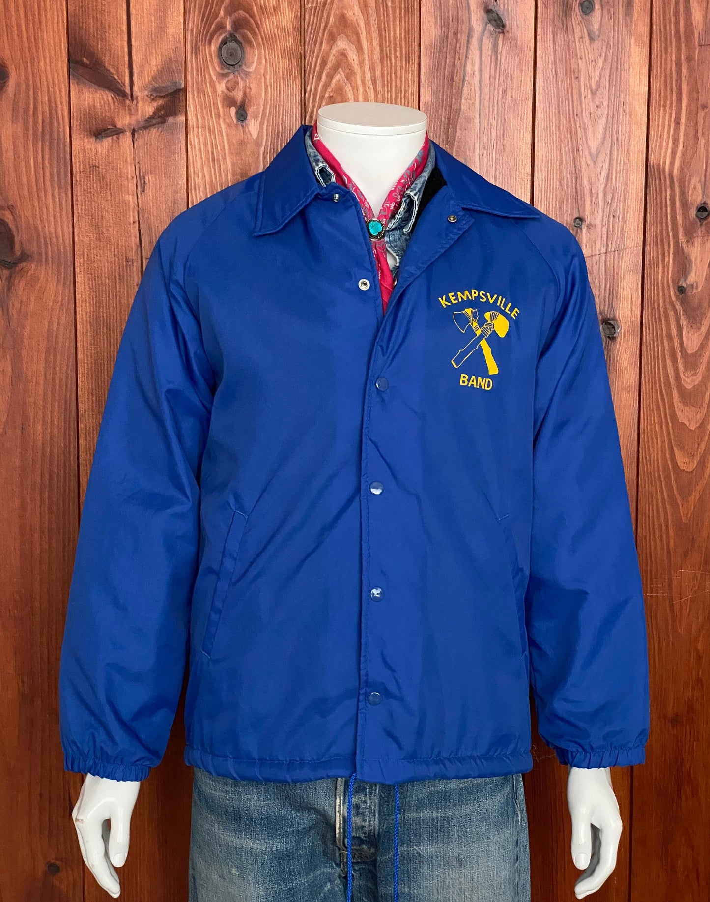 Vintage Kempsville band 80s windbreaker made by College Lane Size: S
