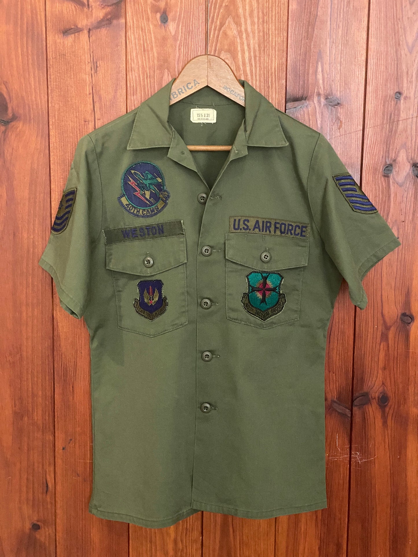 Vintage 1981 OG 507 US Air Force Utility Shirt - Size M