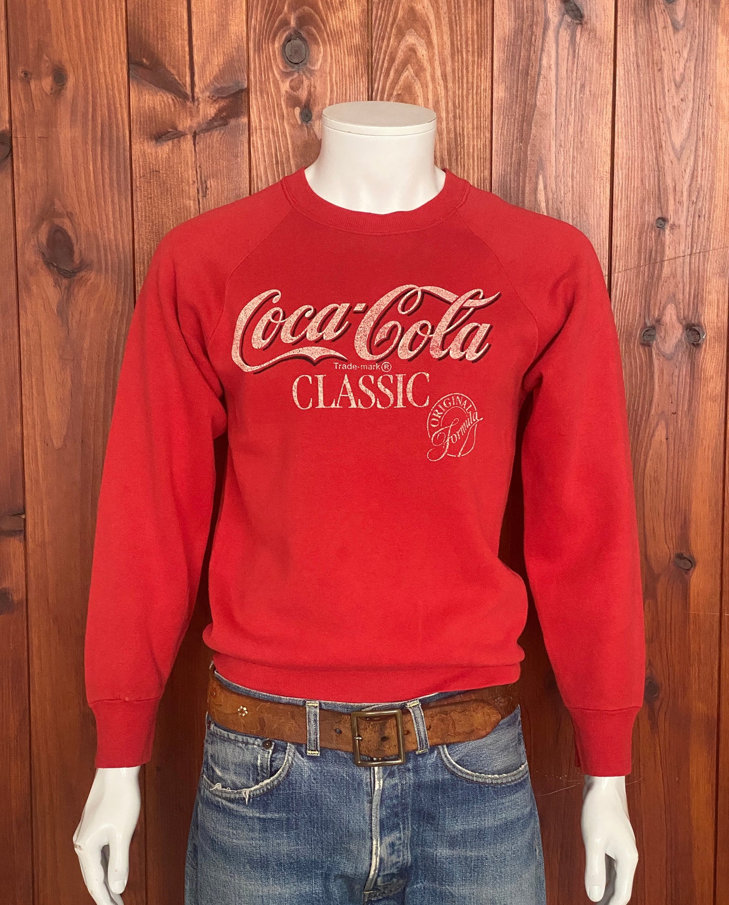 Size: M. Made In USA Fruit of the loom Coca cola 80s vintage sweatshirt