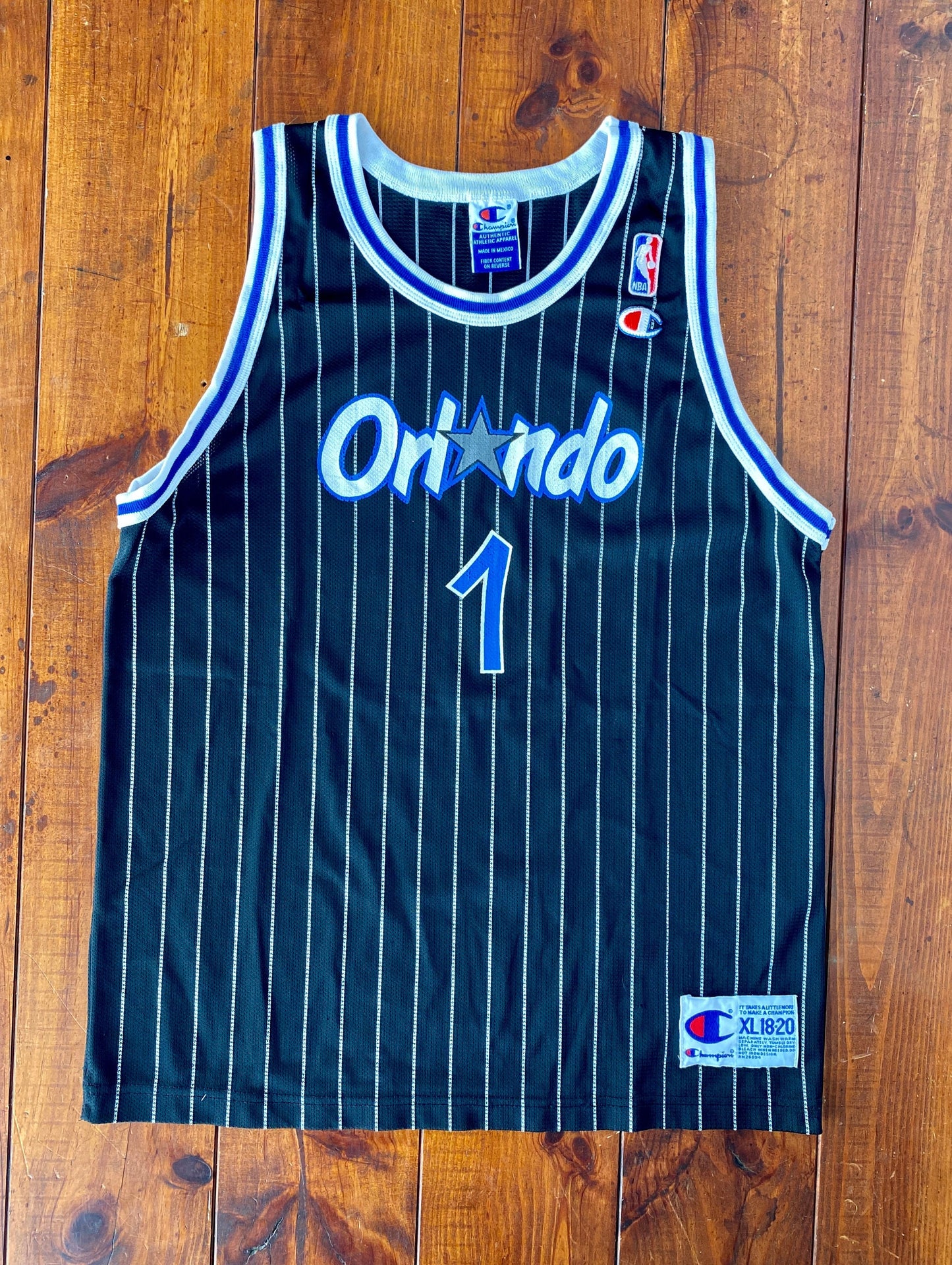 Youth 18-20. Vintage 90s Orlando NBA Champion Hardaway #1 Jersey