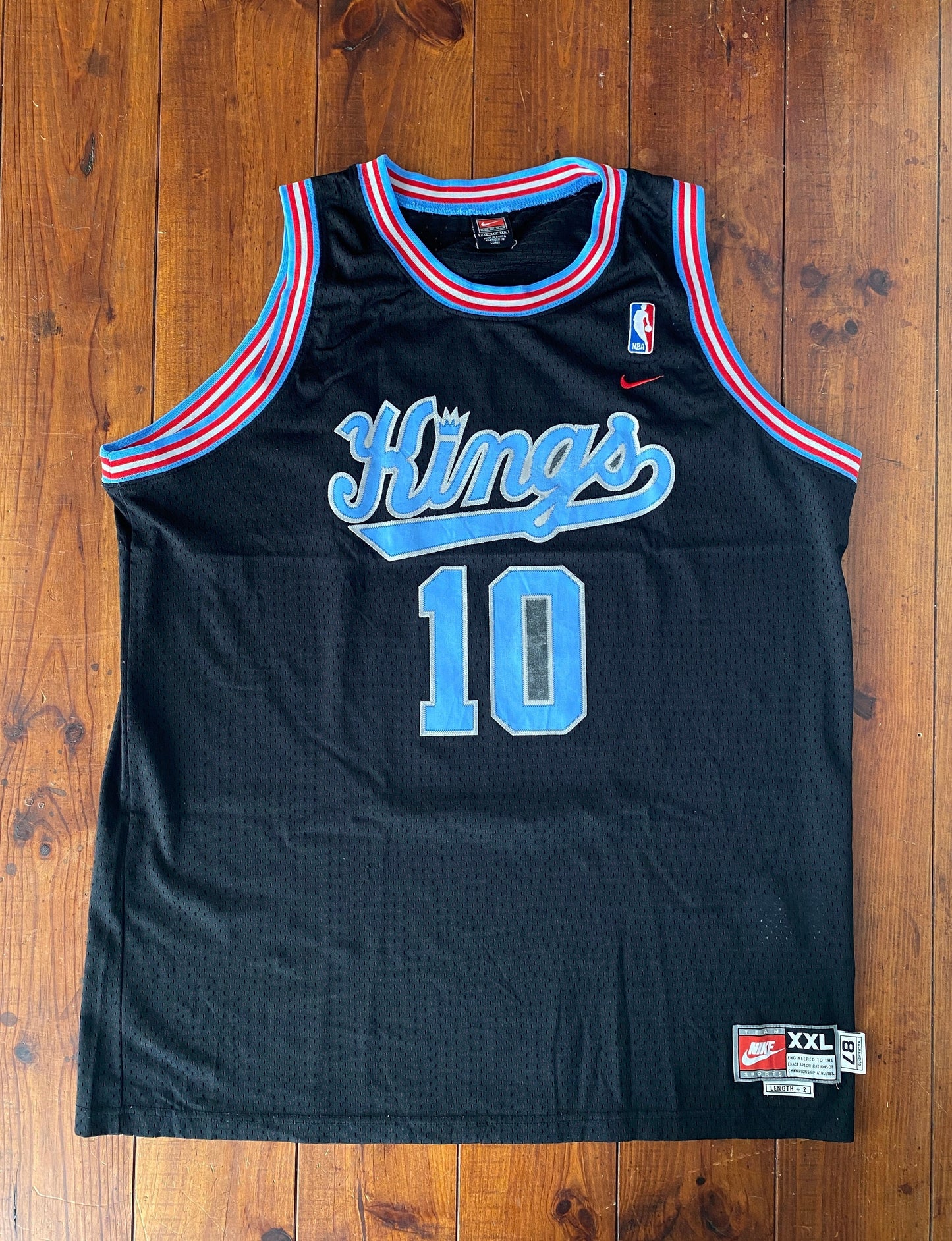 Size XXL. Vintage Sacramento Kings NBA Mike Bibby 10 Swingman jersey By nike