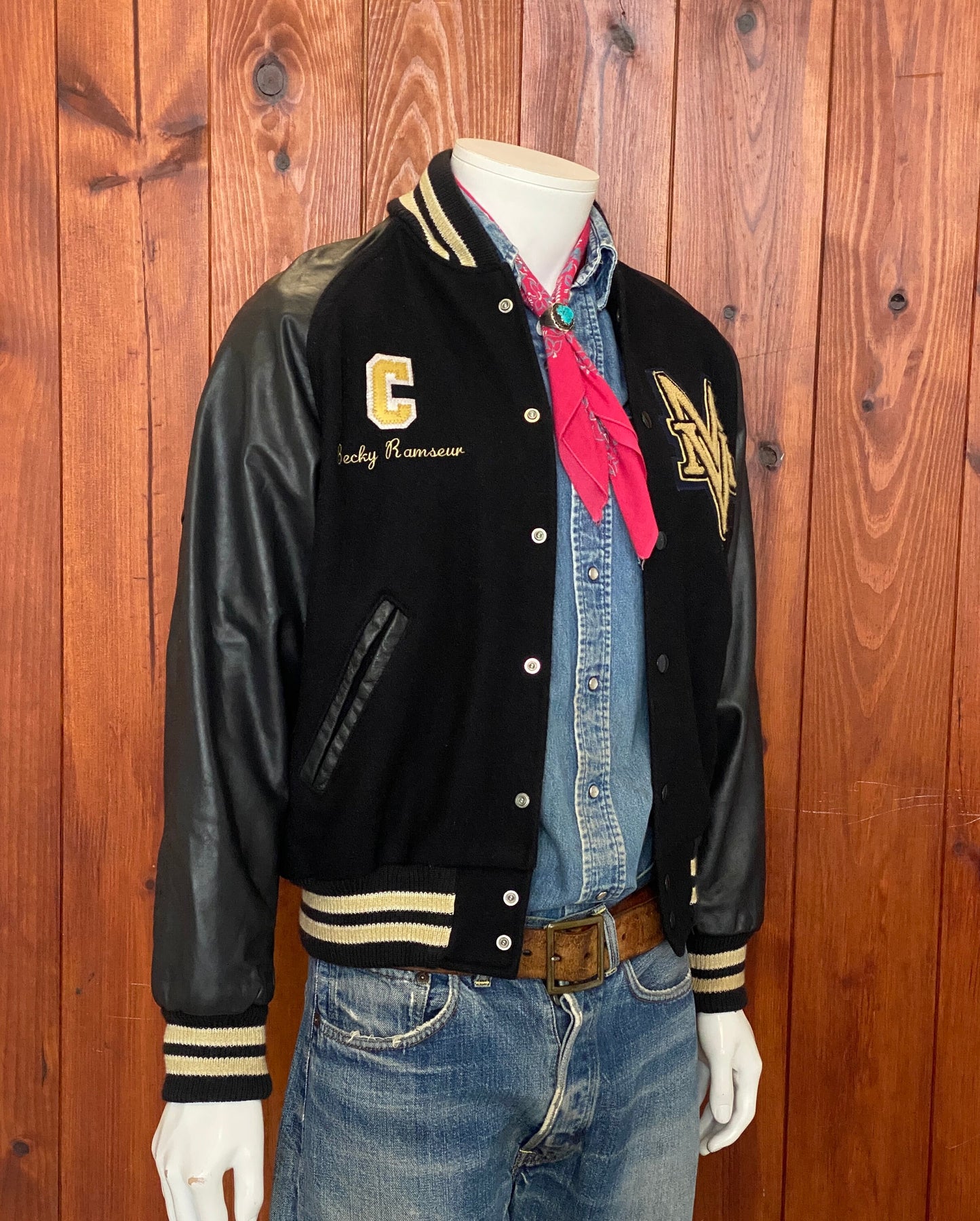 Size S. Vintage Varsity letterman Jacket Made in USA