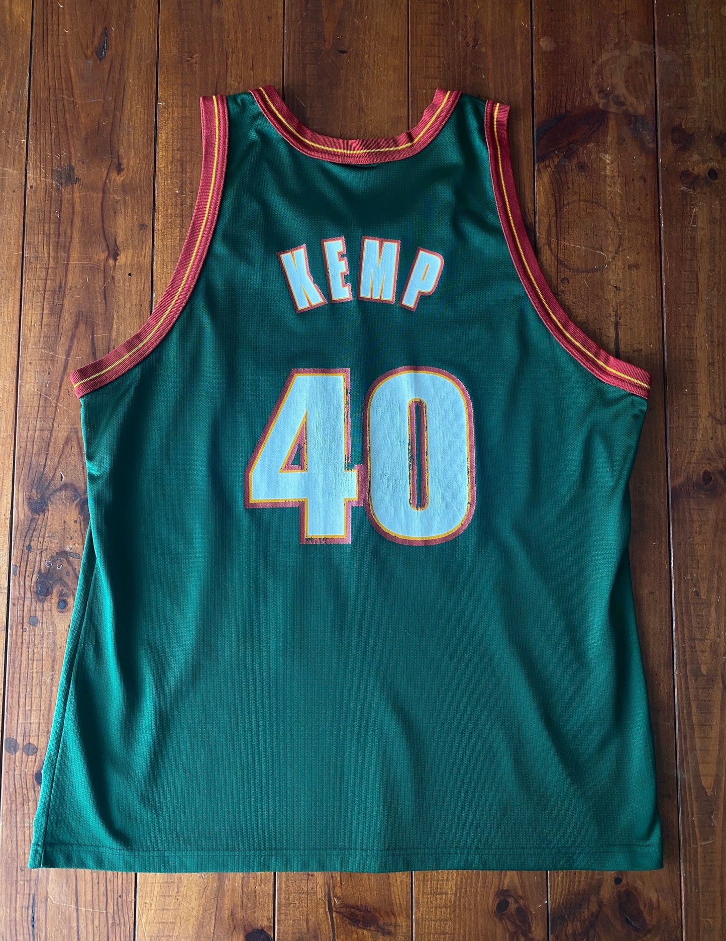 Vintage 90s NBA Champion Sonics Kemp #40 Jersey - Size 48 | Made in USA
