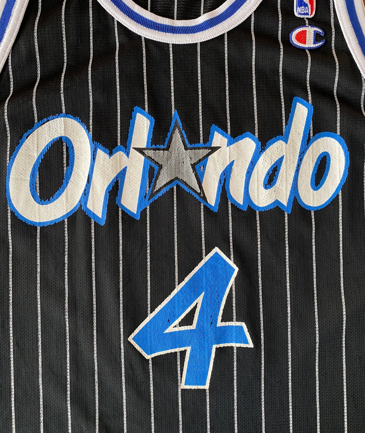 Rare Vintage Champion NBA Orlando Magic #4 Rony Seikaly Jersey - Size 48"