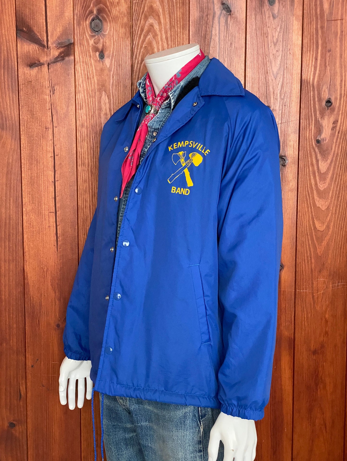 Vintage Kempsville band 80s windbreaker made by College Lane Size: S
