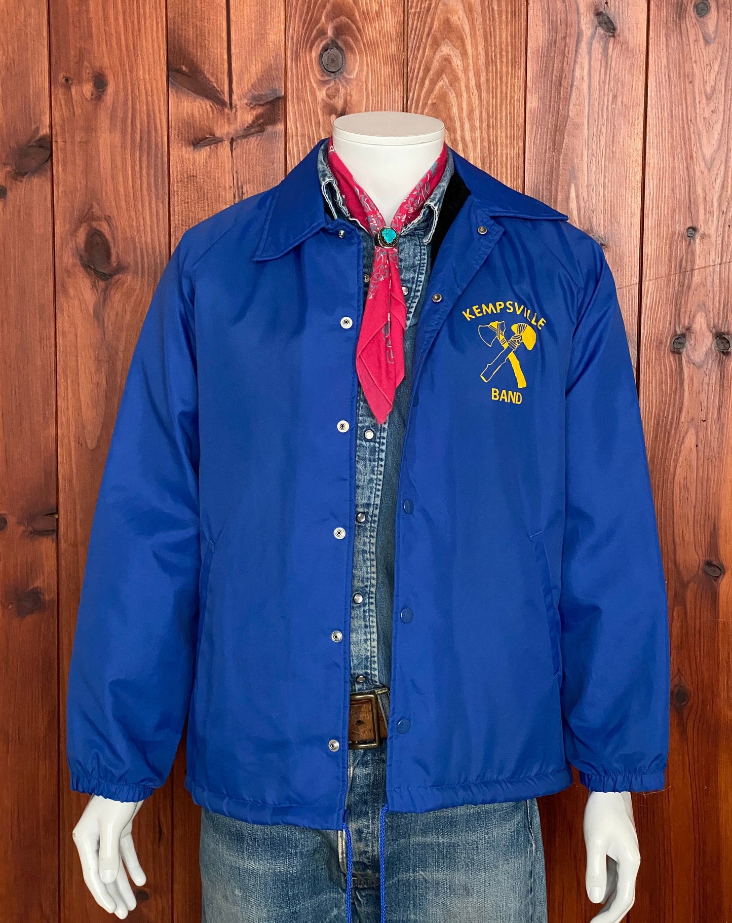 Vintage Kempsville band 80s windbreaker made by College Lane Size: S