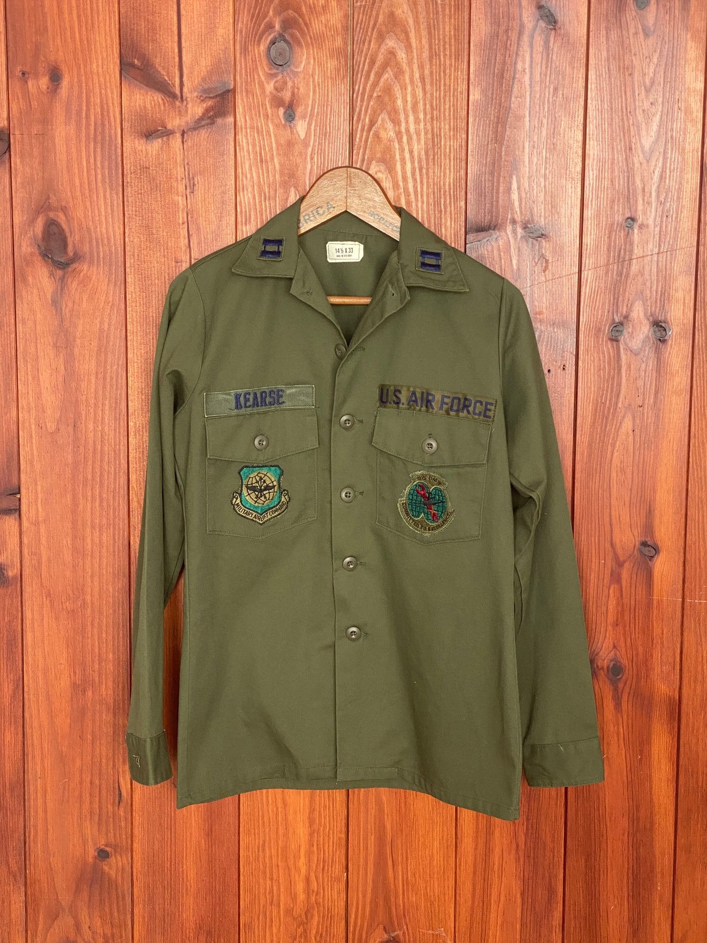 Small. Authentic vintage military 80s utility shirt OG 507 poly/cotton