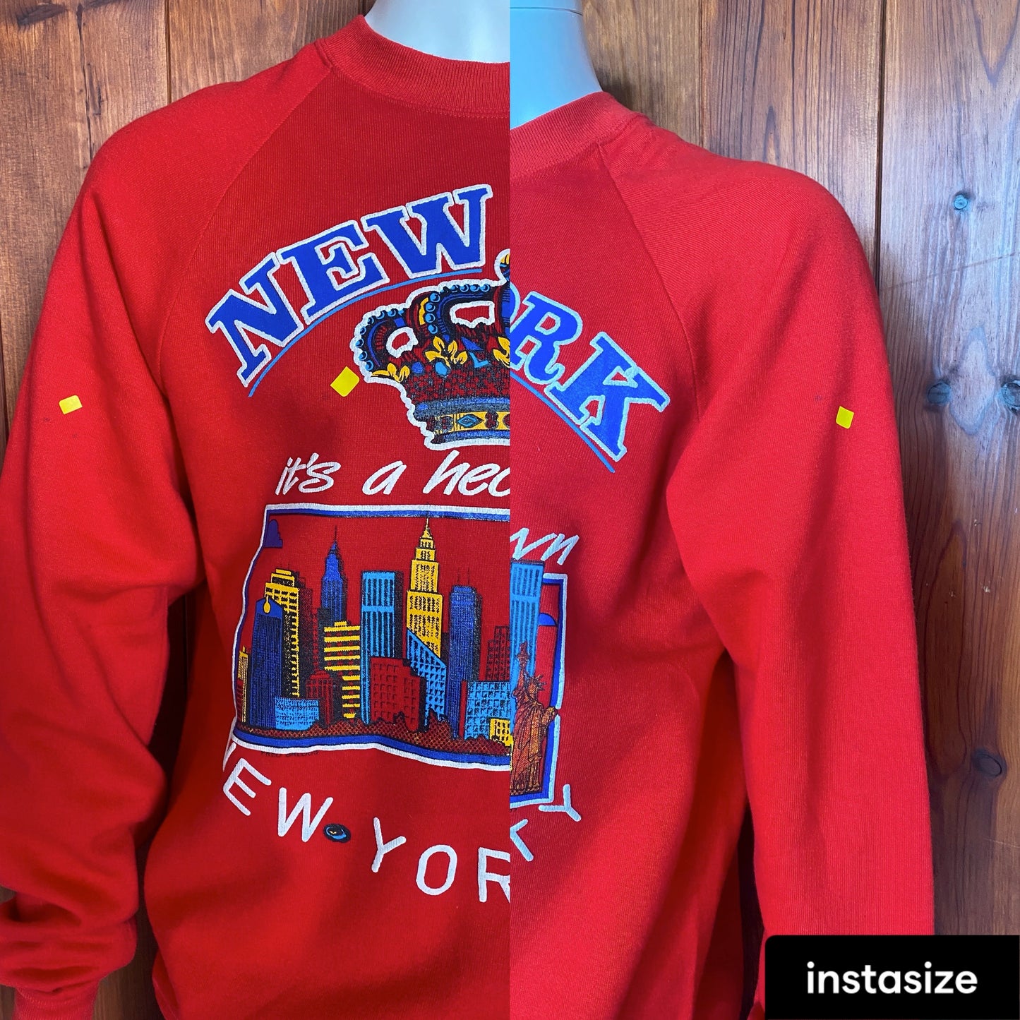 Size XL. New York 80s vintage sweatshirt made by Jerzees