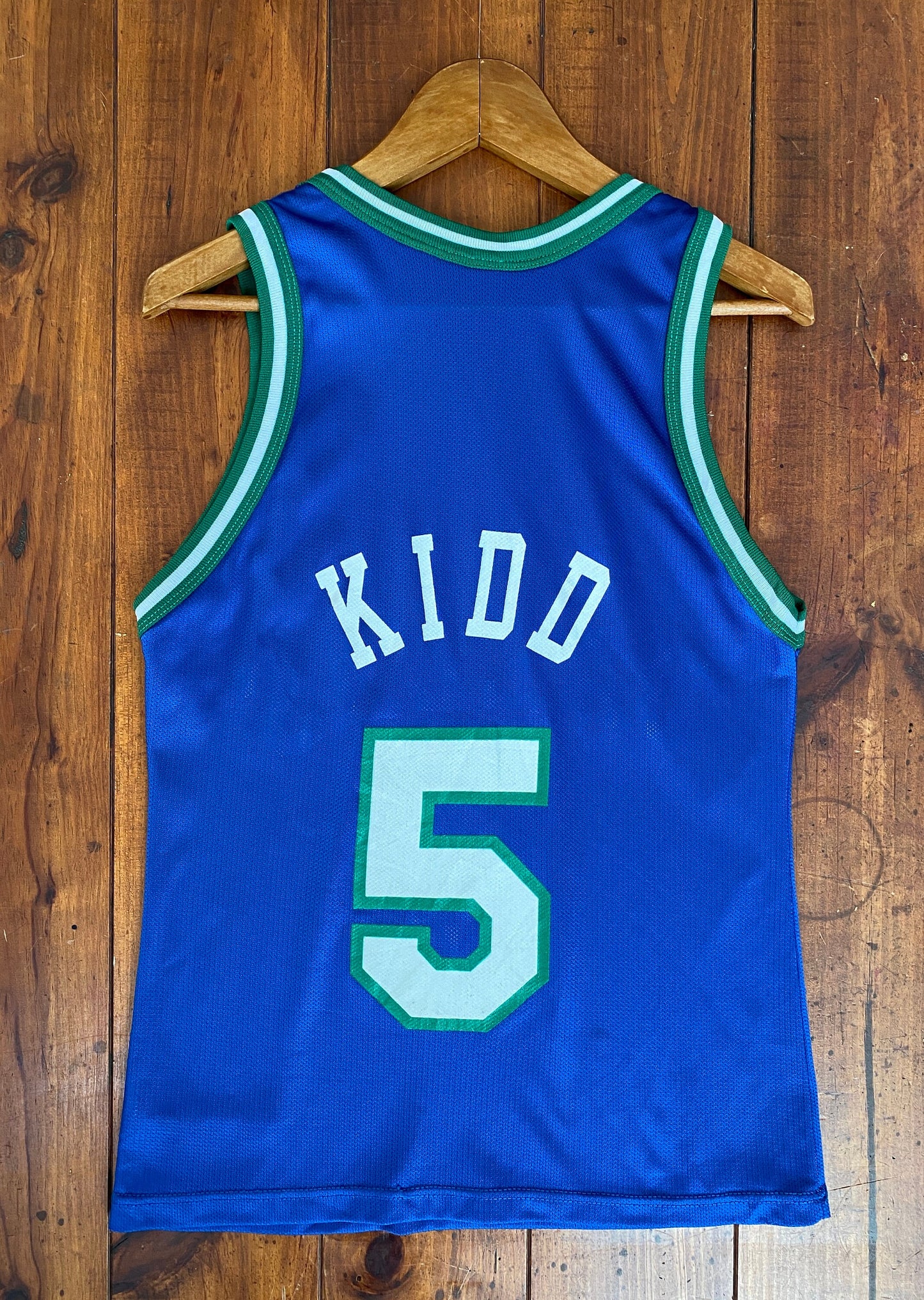 VTG 90s NBA Dallas #5 Kidd Jersey - Size 36, Made in USA by Champion