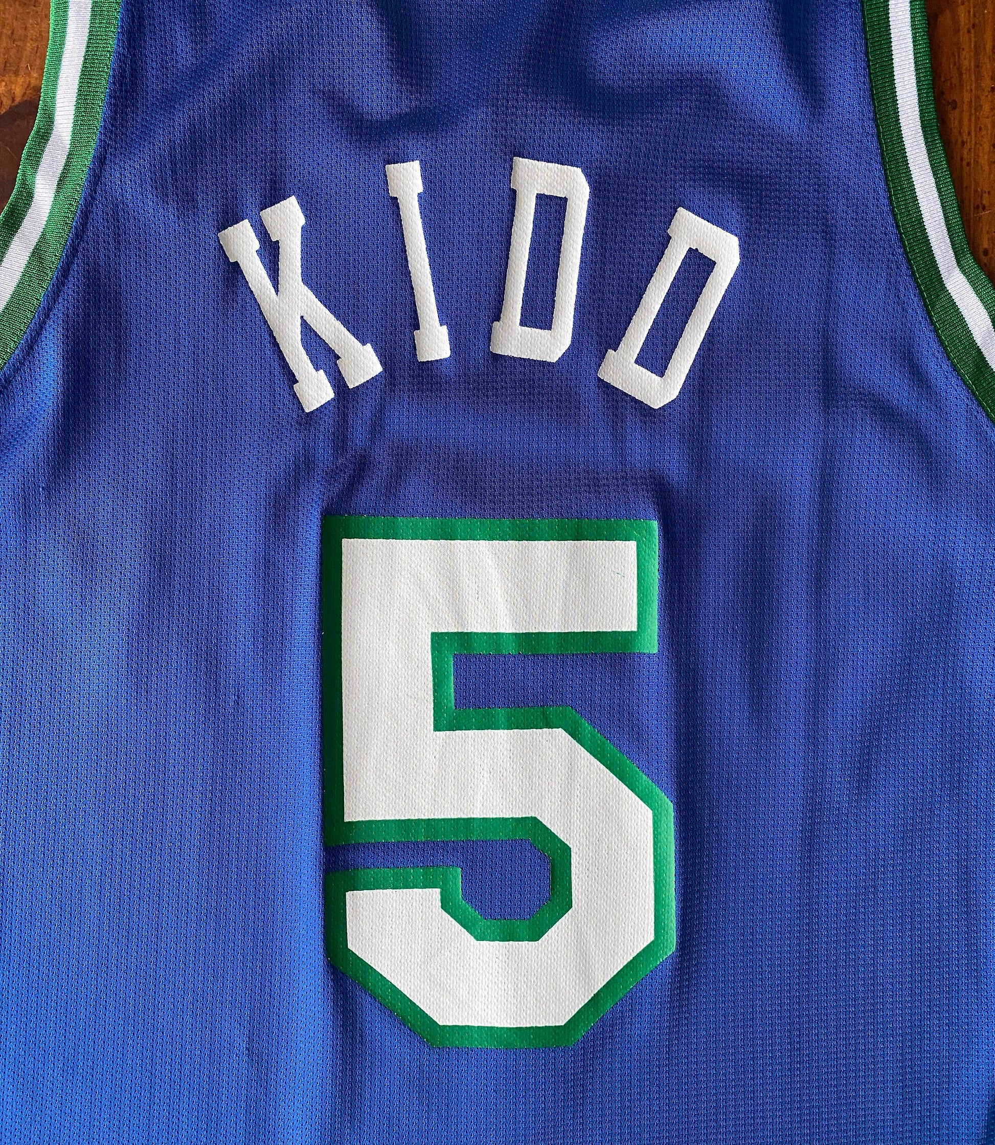 VTG 90s NBA Champion Dallas #5 Kidd Jersey - Size 40, Made in USA