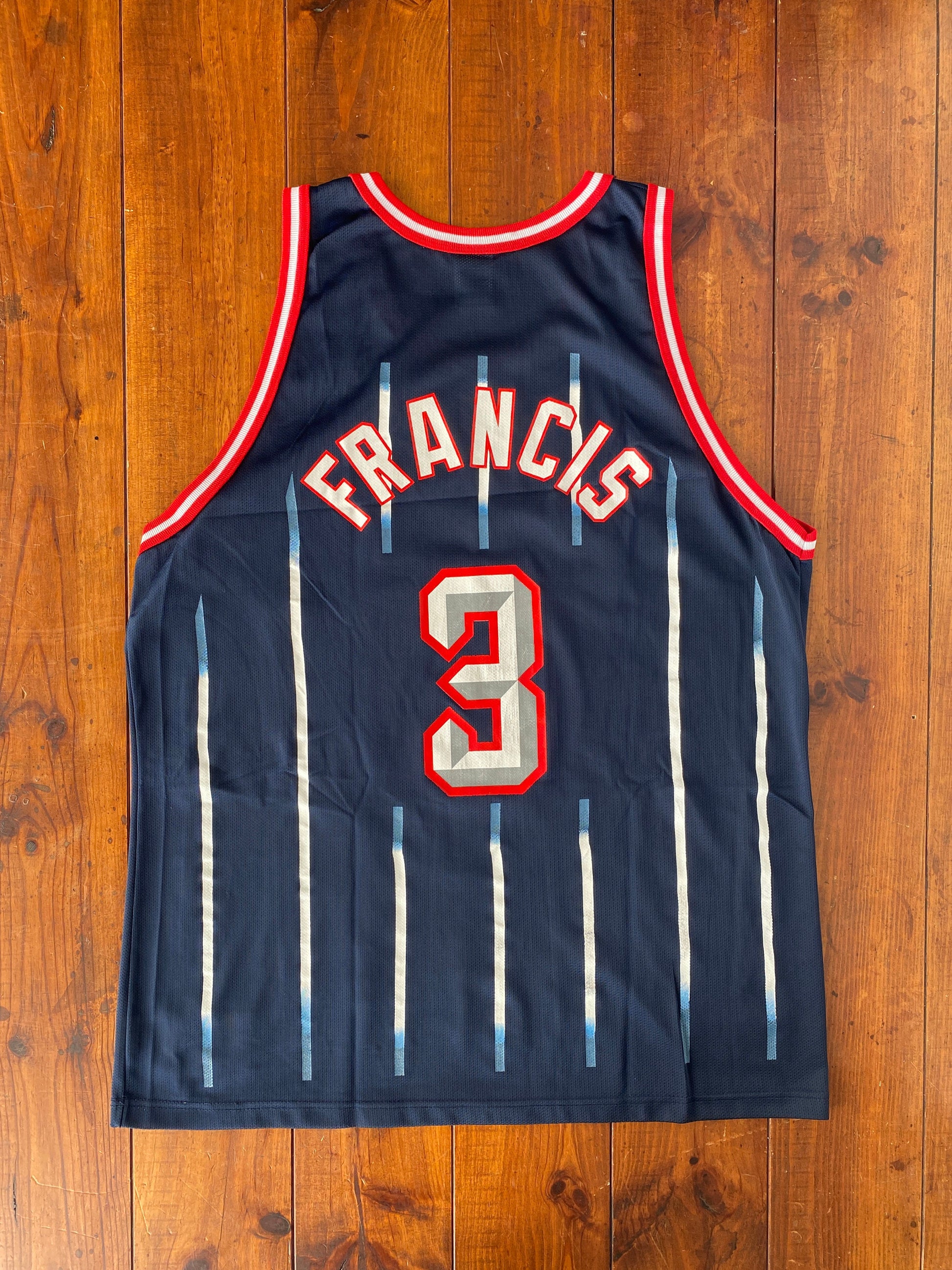 Vintage Champion NBA Houston Rockets Steve Francis #3 Jersey - Size 48 USA