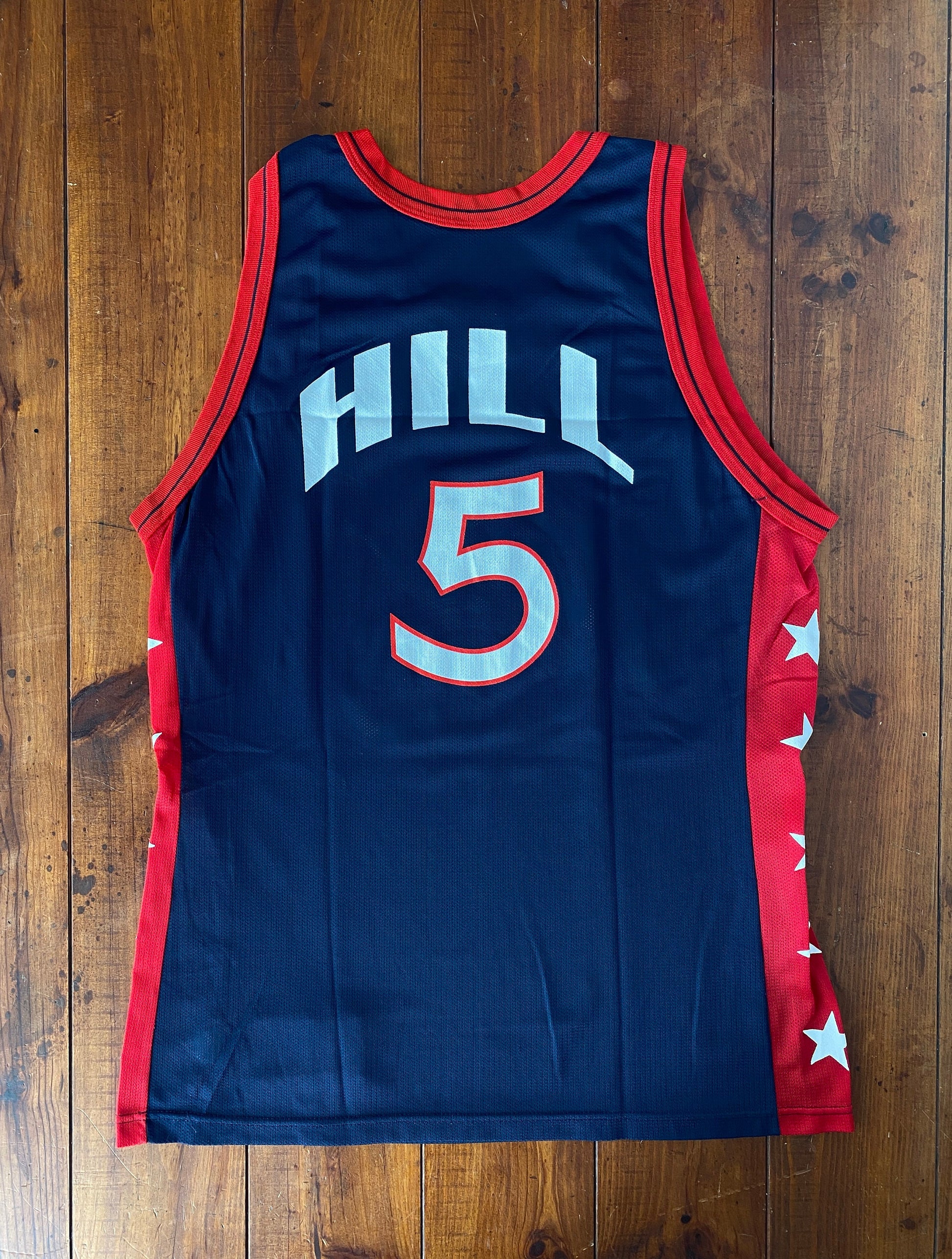 Grant Hill #5 Vintage Jersey, Dream Team Olympic Champion NBA Jersey, Size 48, Made in USA, Authentic NBA Jersey, Sports Memorabilia, Basketball Apparel