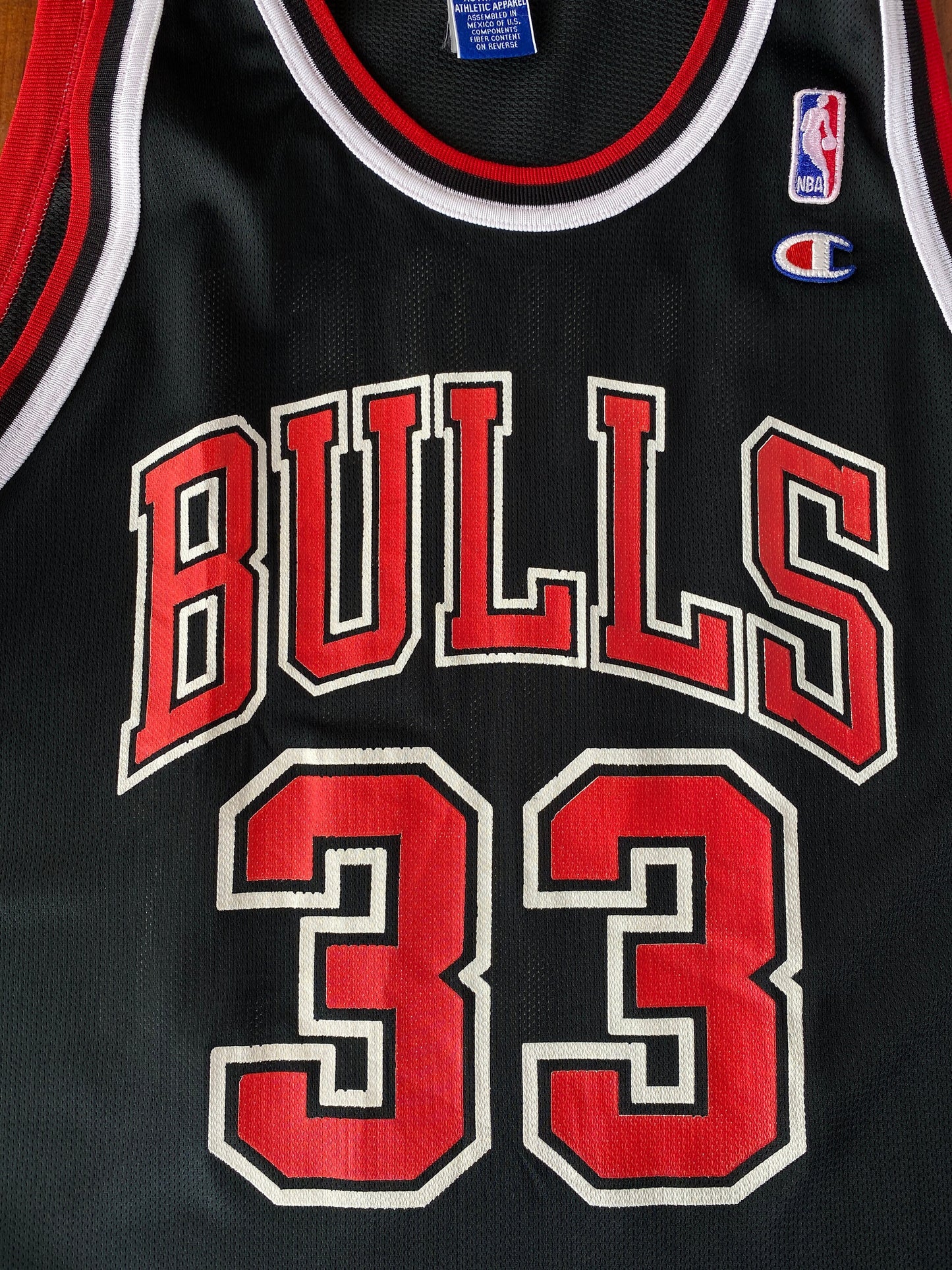 Size 48 Vintage 90s Chicago Bulls NBA Champion jersey, Pippen #33