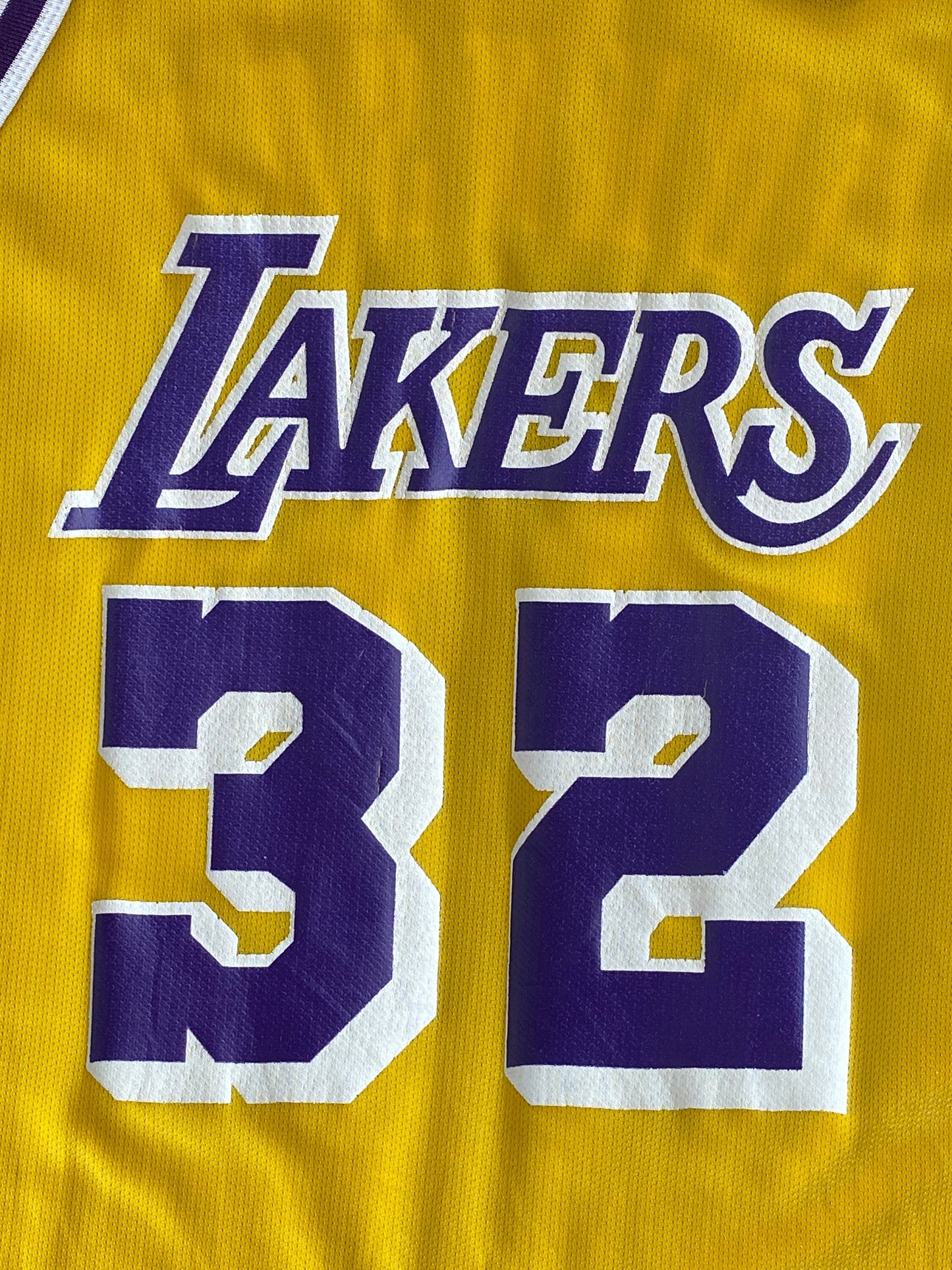 Vintage 90s Lakers Champion NBA jersey, Size 48, Magic Johnson #32, Made in USA