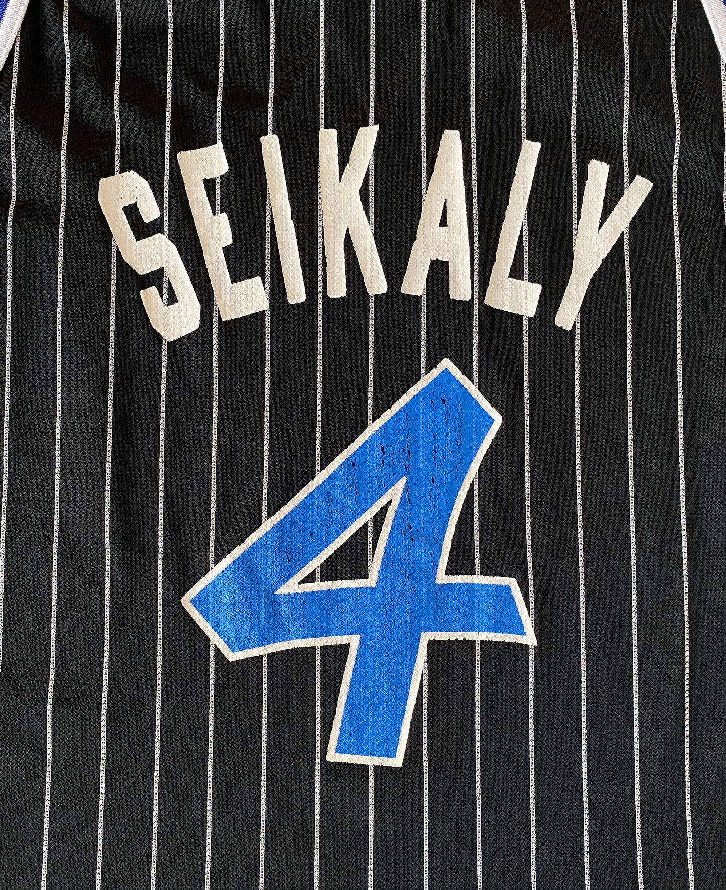 Rare Vintage Champion NBA Orlando Magic #4 Rony Seikaly Jersey - Size 48"