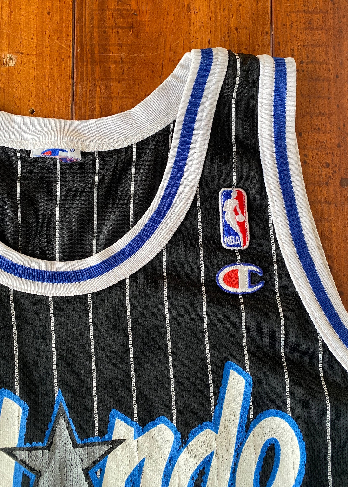 Rare Vintage Champion NBA Orlando Magic #4 Rony Seikaly Jersey - Size 48"