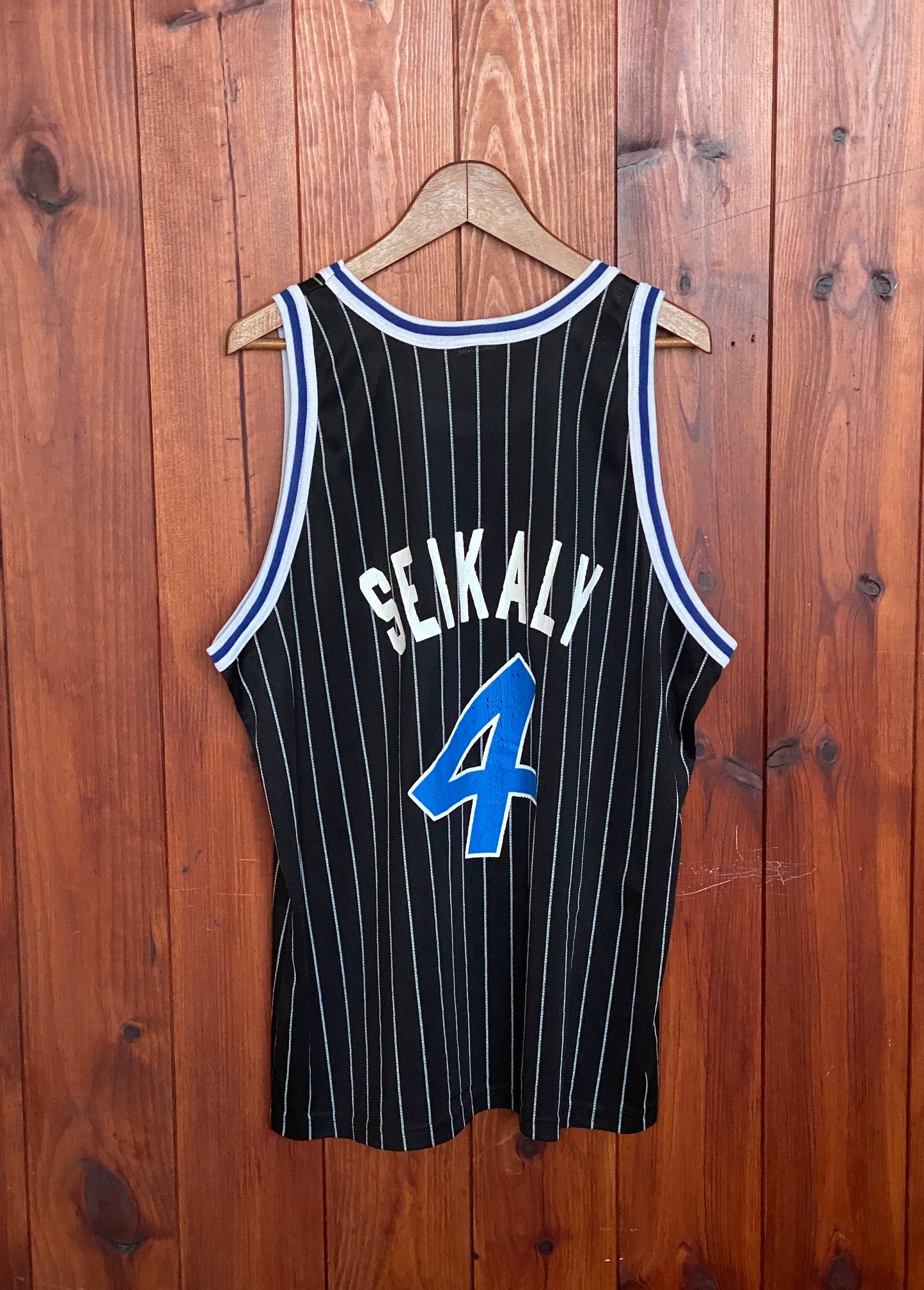 Rare Vintage Champion NBA Orlando Magic #4 Rony Seikaly Jersey - Size 48"