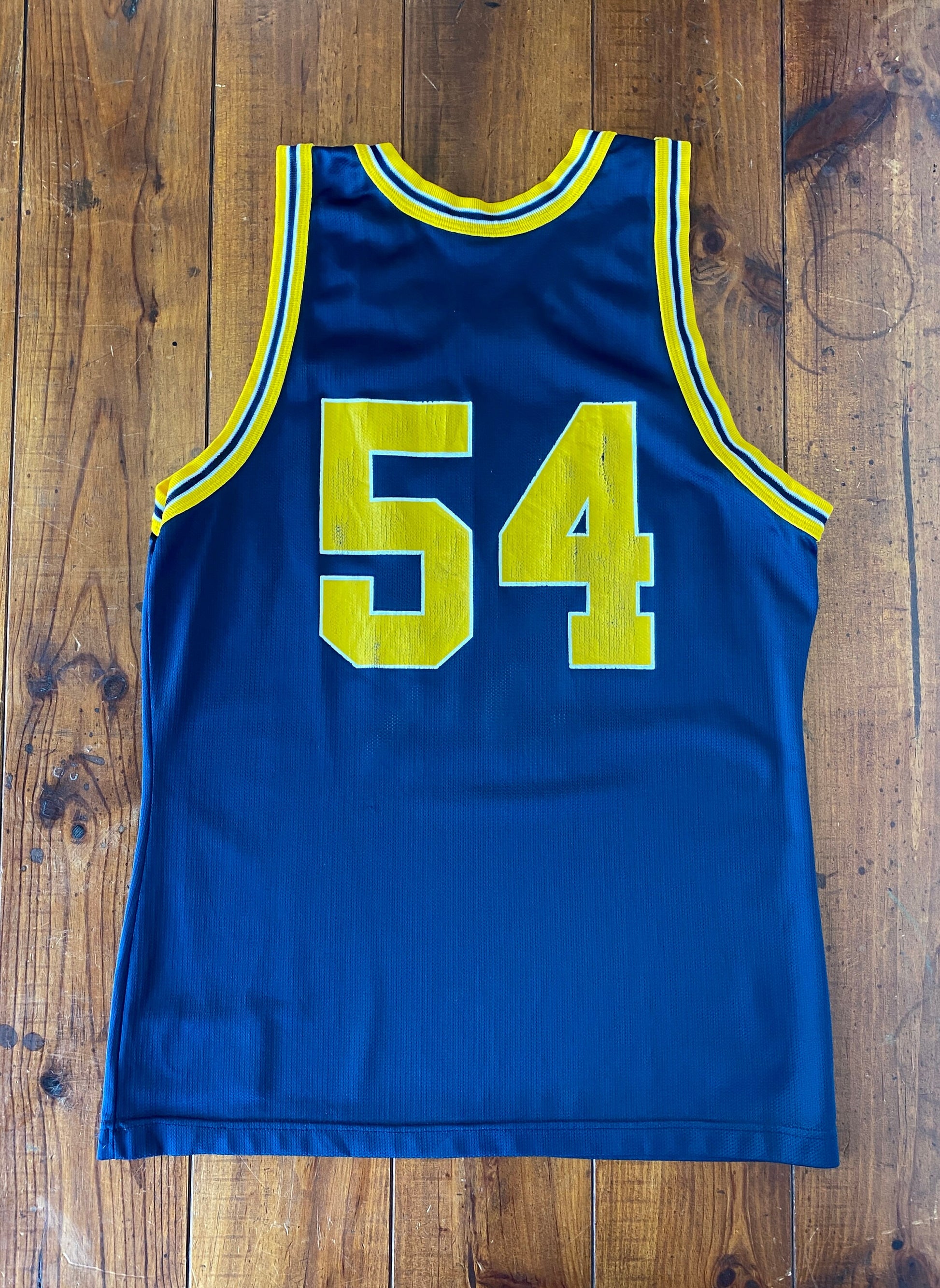 Authentic 90s Vintage NBA Jersey - #54 Michigan Wolverines - Size 40, Made in USA by Champion