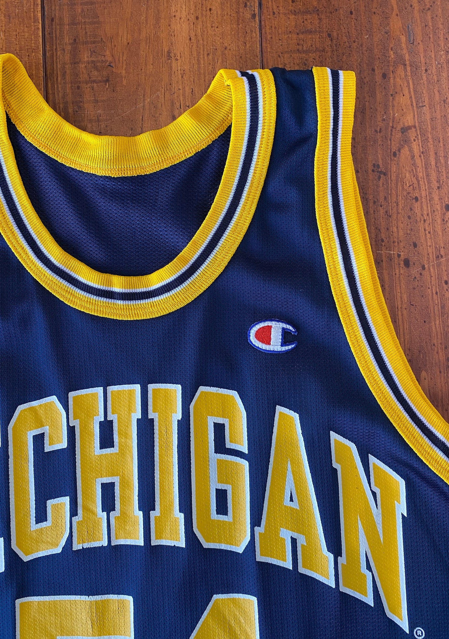 Authentic 90s Vintage NBA Jersey - #54 Michigan Wolverines - Size 40, Made in USA by Champion