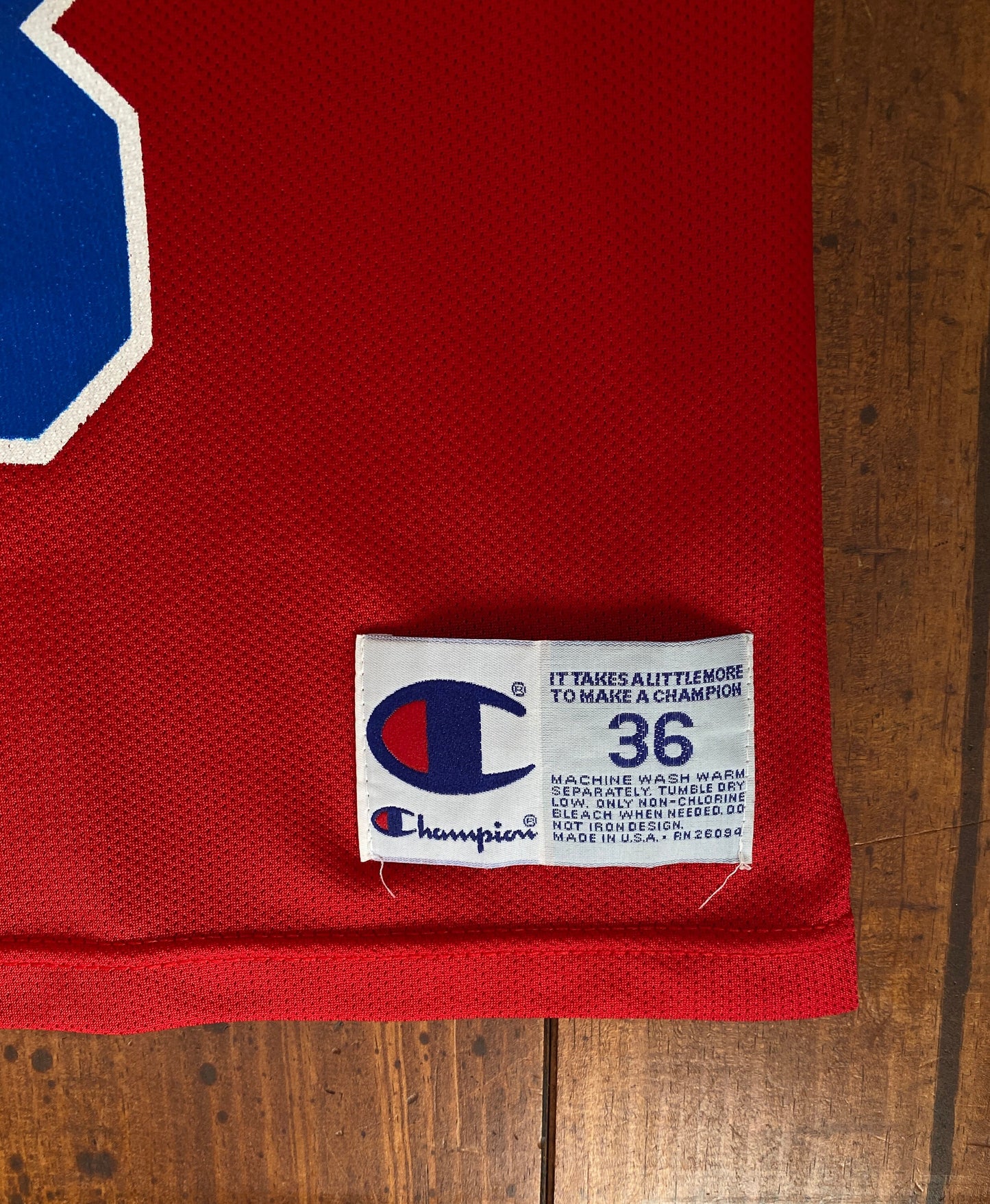 Piston 90s Vintage NBA Jersey #33 Hill - Size 36, Made in USA by Champion
