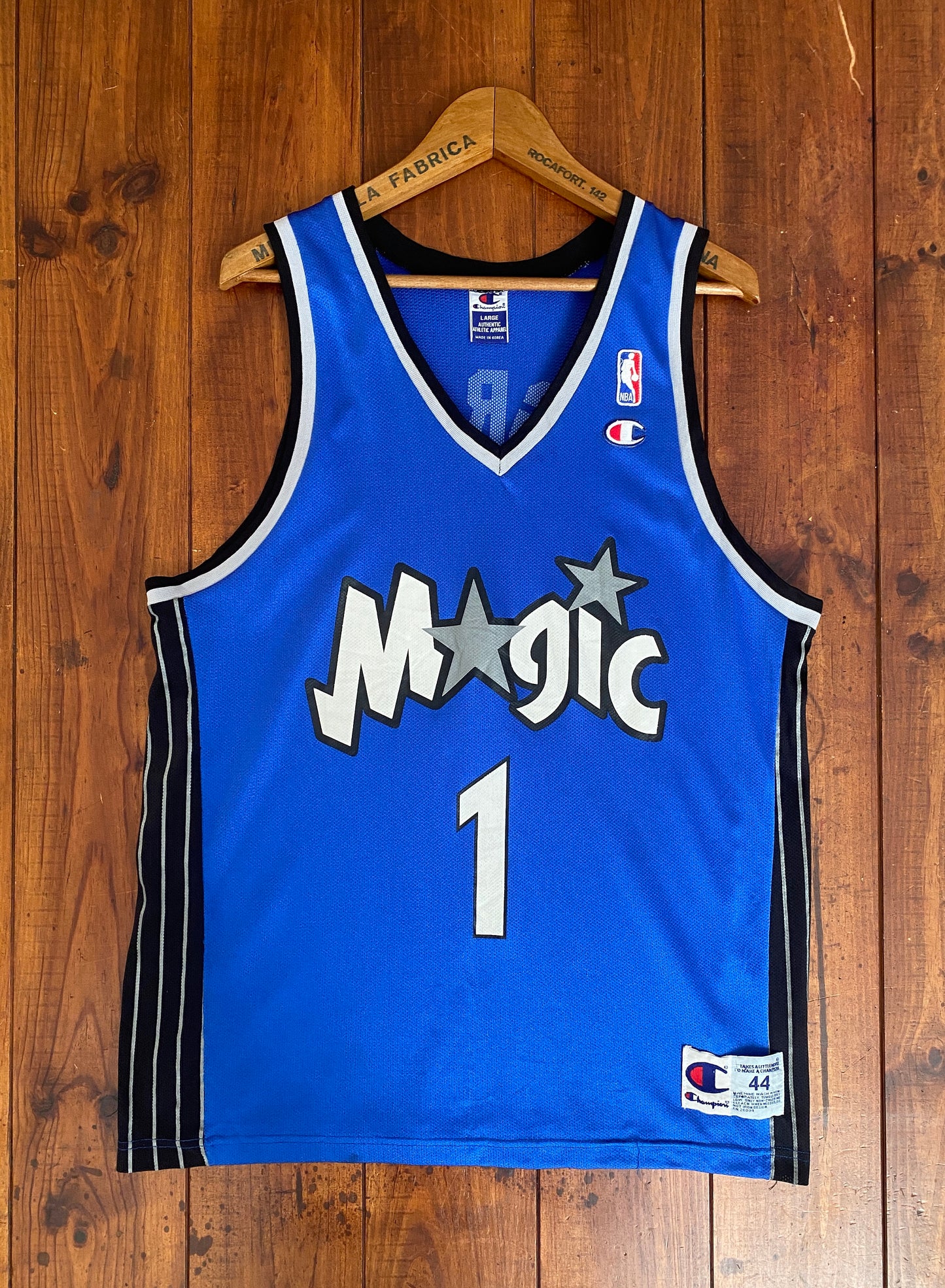 Size 52. 90s Vintage Magic 1. Mc Grady NBA jersey Made by Champion