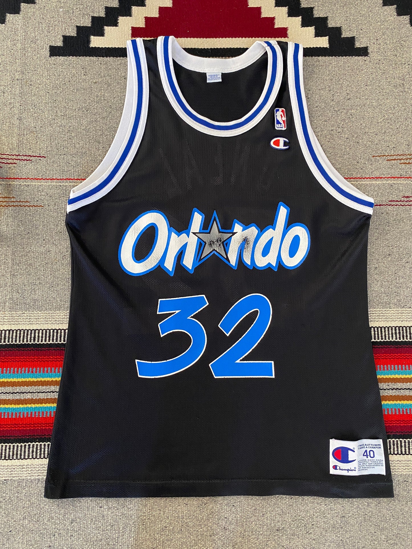 Authentic 90s Champion NBA Jersey - #32 O’Neal Orlando - Size 40