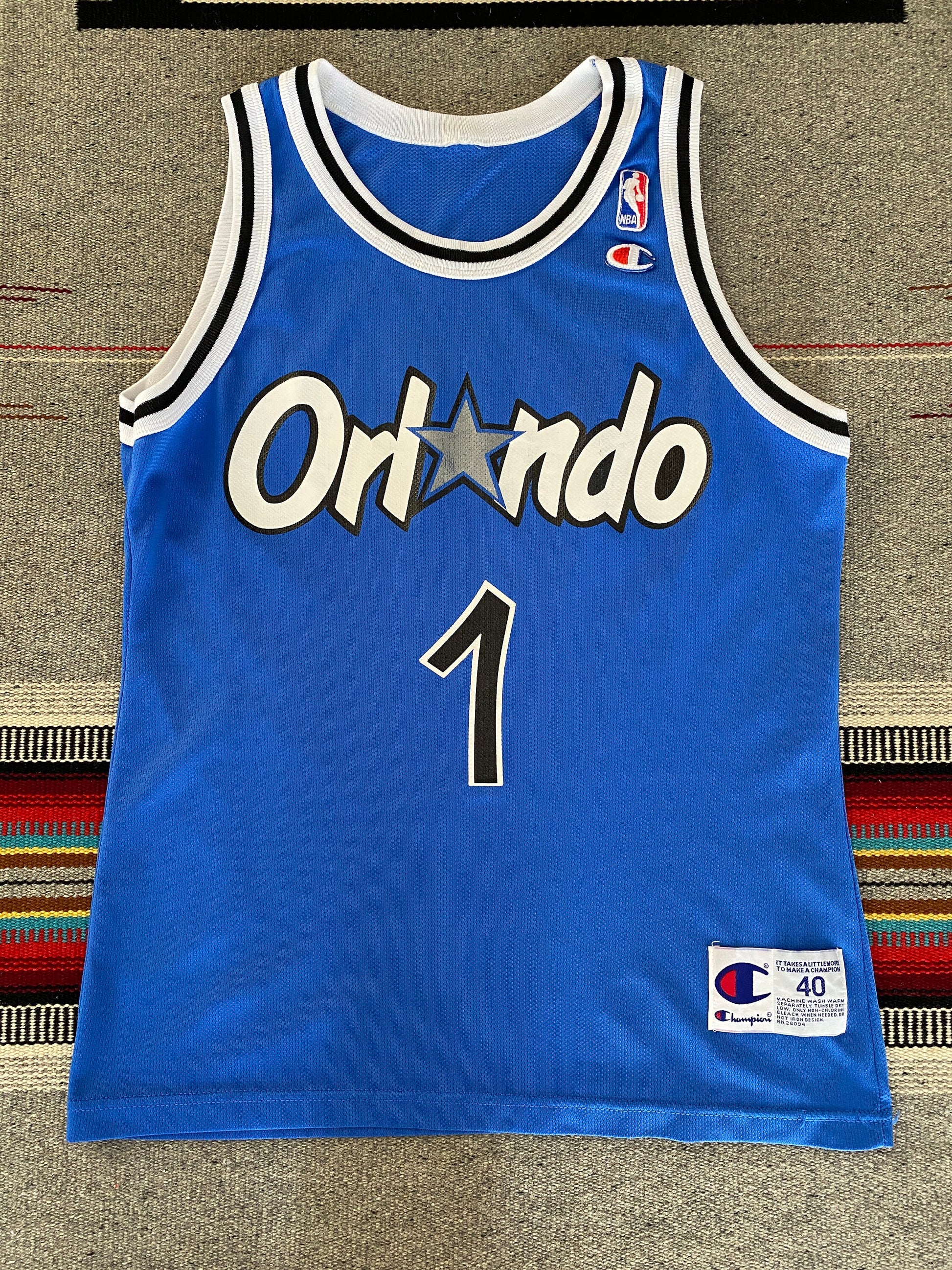 Authentic 90s Champion NBA Jersey - #1 Hardaway Orlando - Size 40