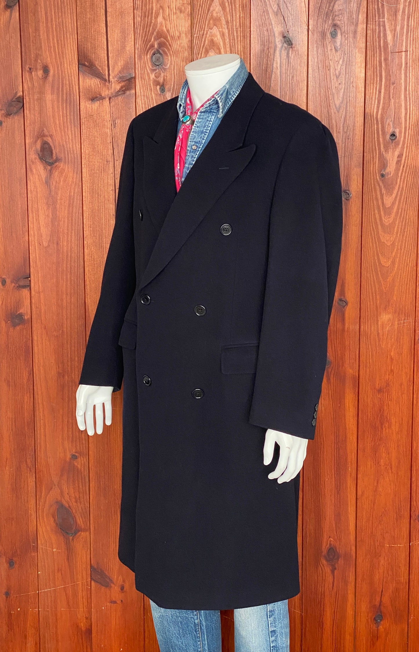 Size 52 EU  Vintage Burberrys Cashmere Double breasted overcoat