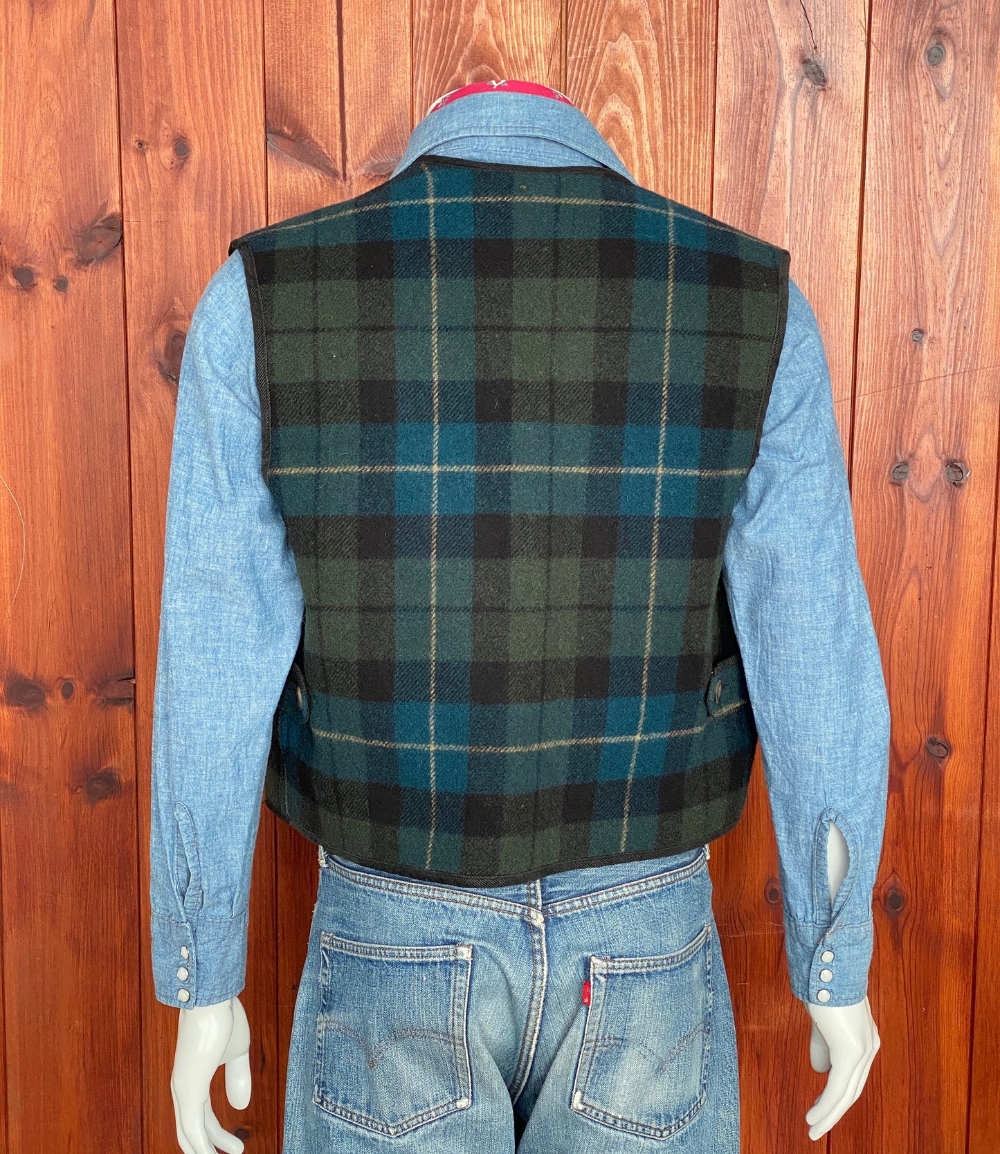 Size Med. Woolrich Vintage wool vest made in USA.