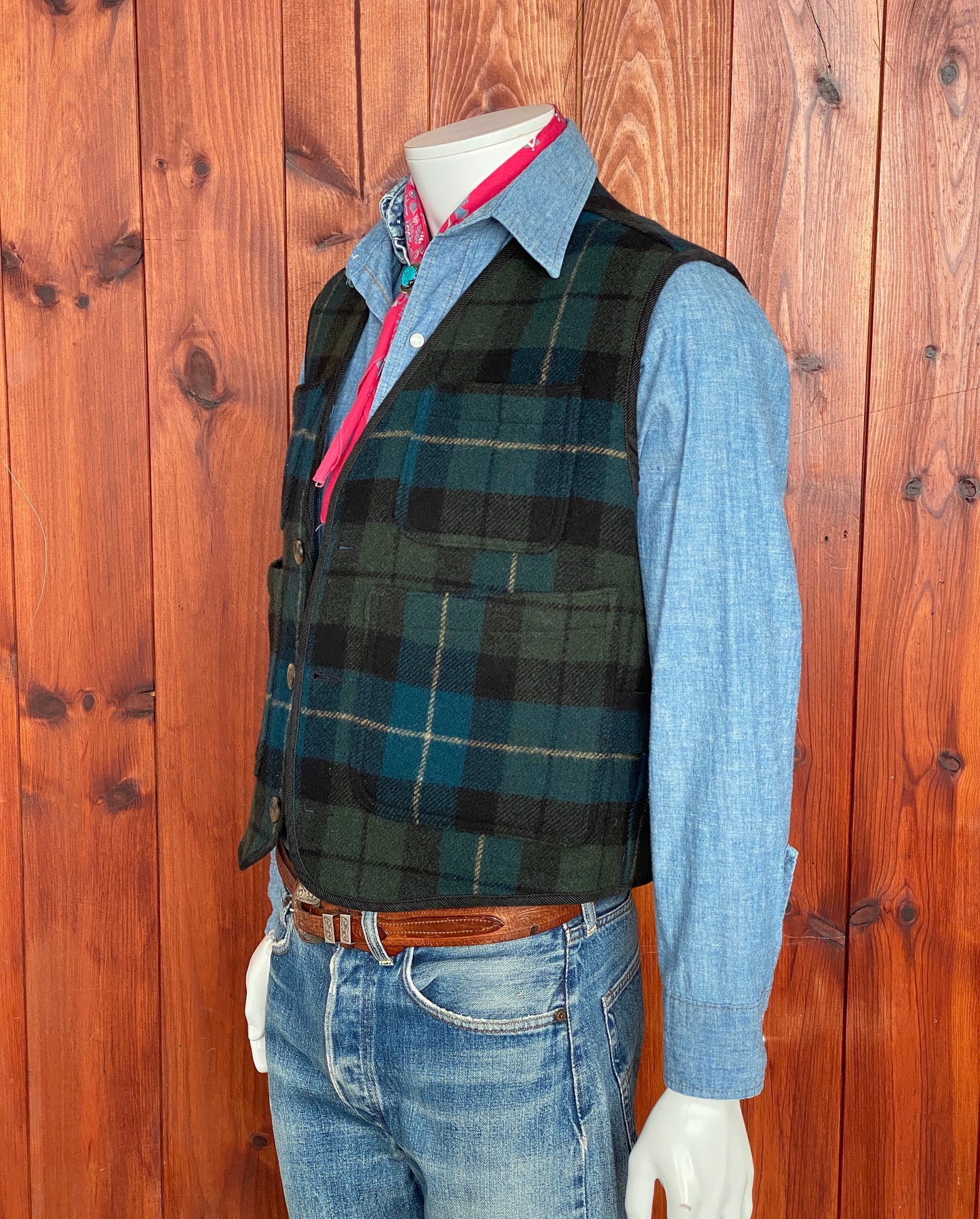 Size Med. Woolrich Vintage wool vest made in USA.