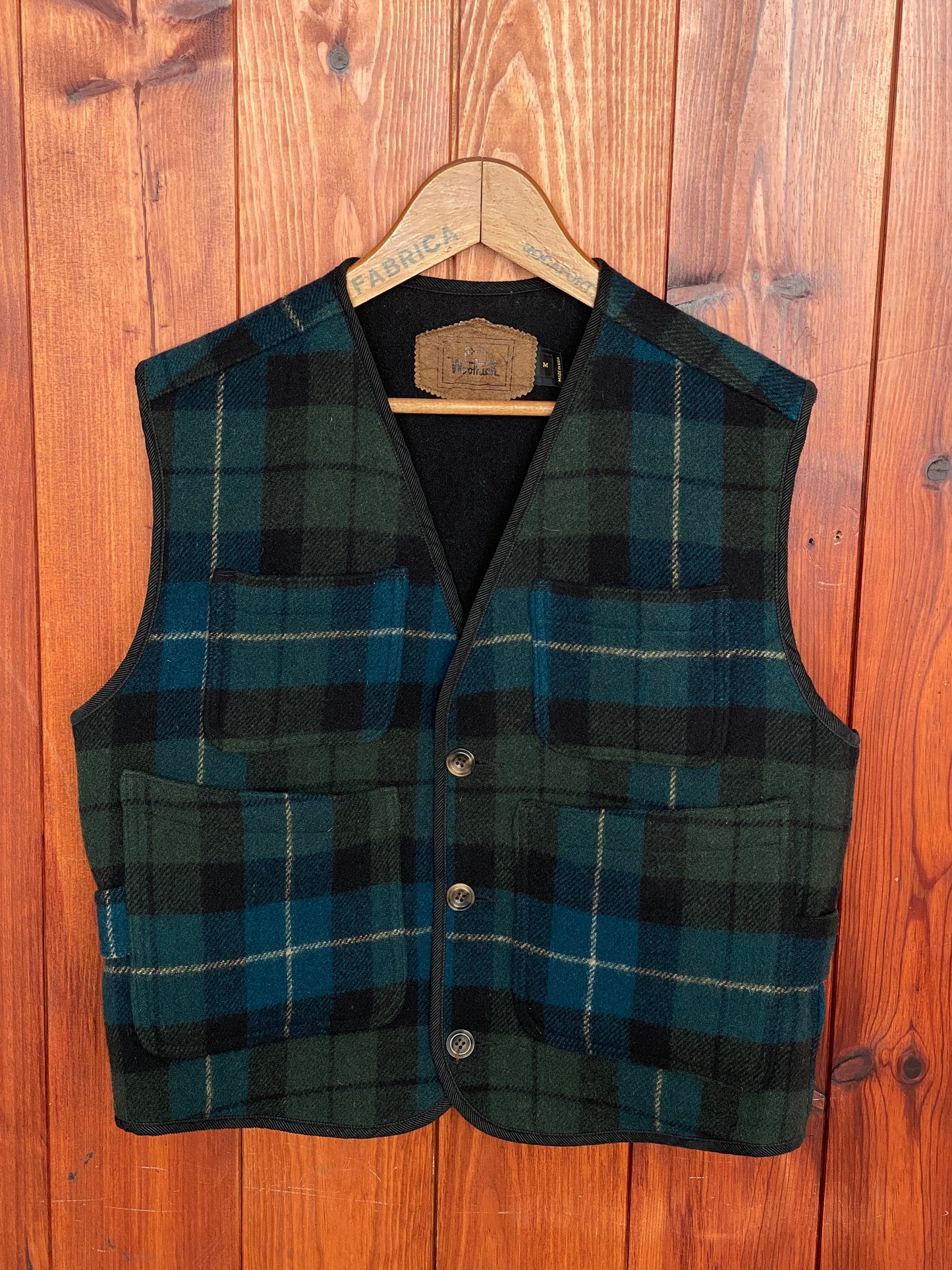 Size Med. Woolrich Vintage wool vest made in USA.