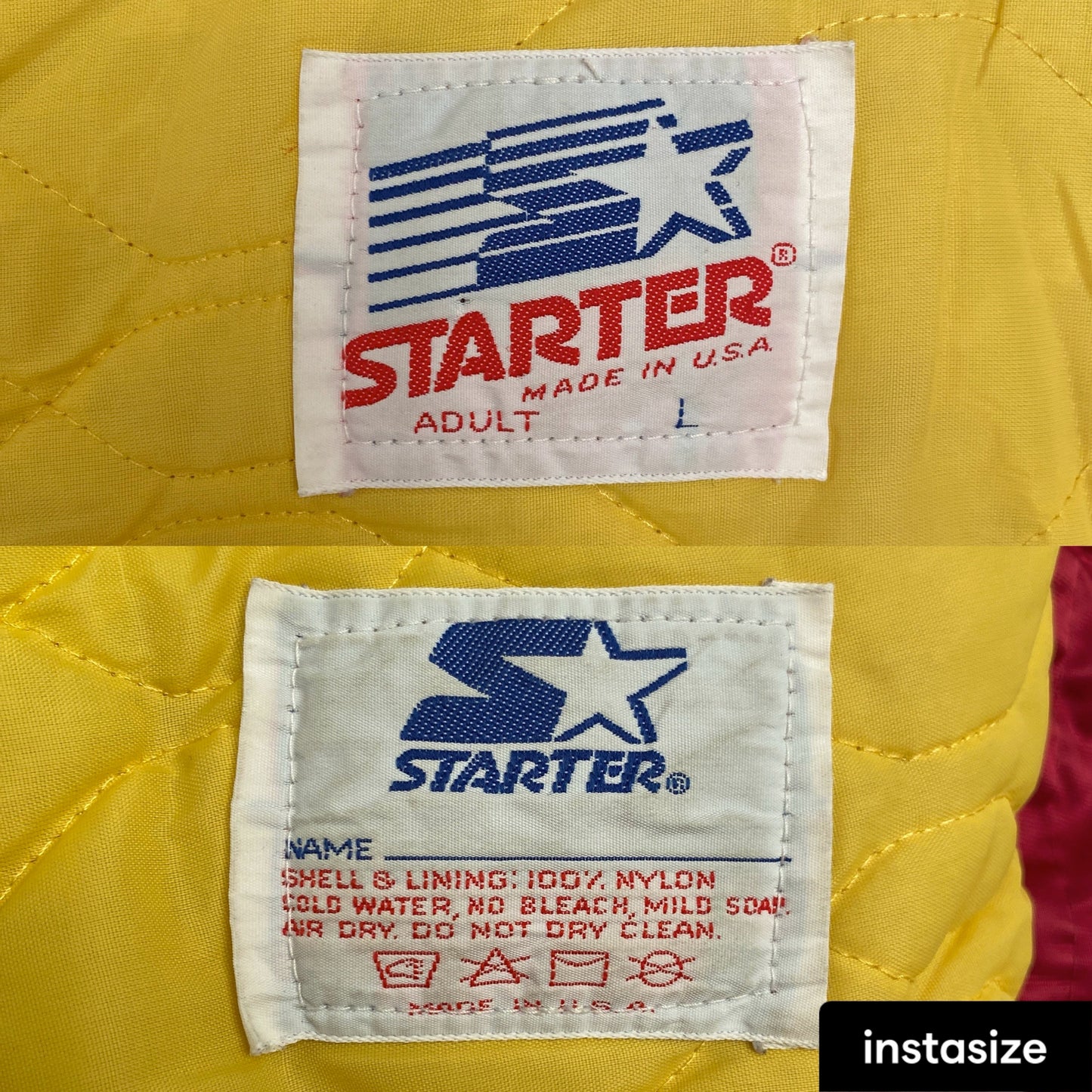 Large. Vintage 80S Minnesota Starter jacket made in USA
