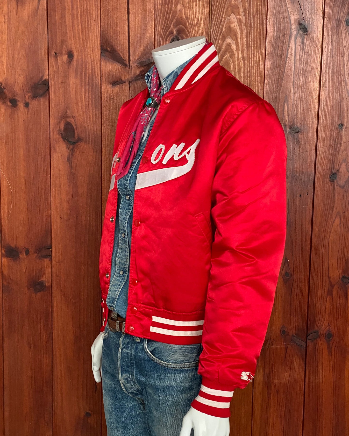 Medium Size Rare Vintage 80s Gibbons Starter Jacket, Made in USA - Classic Collectible