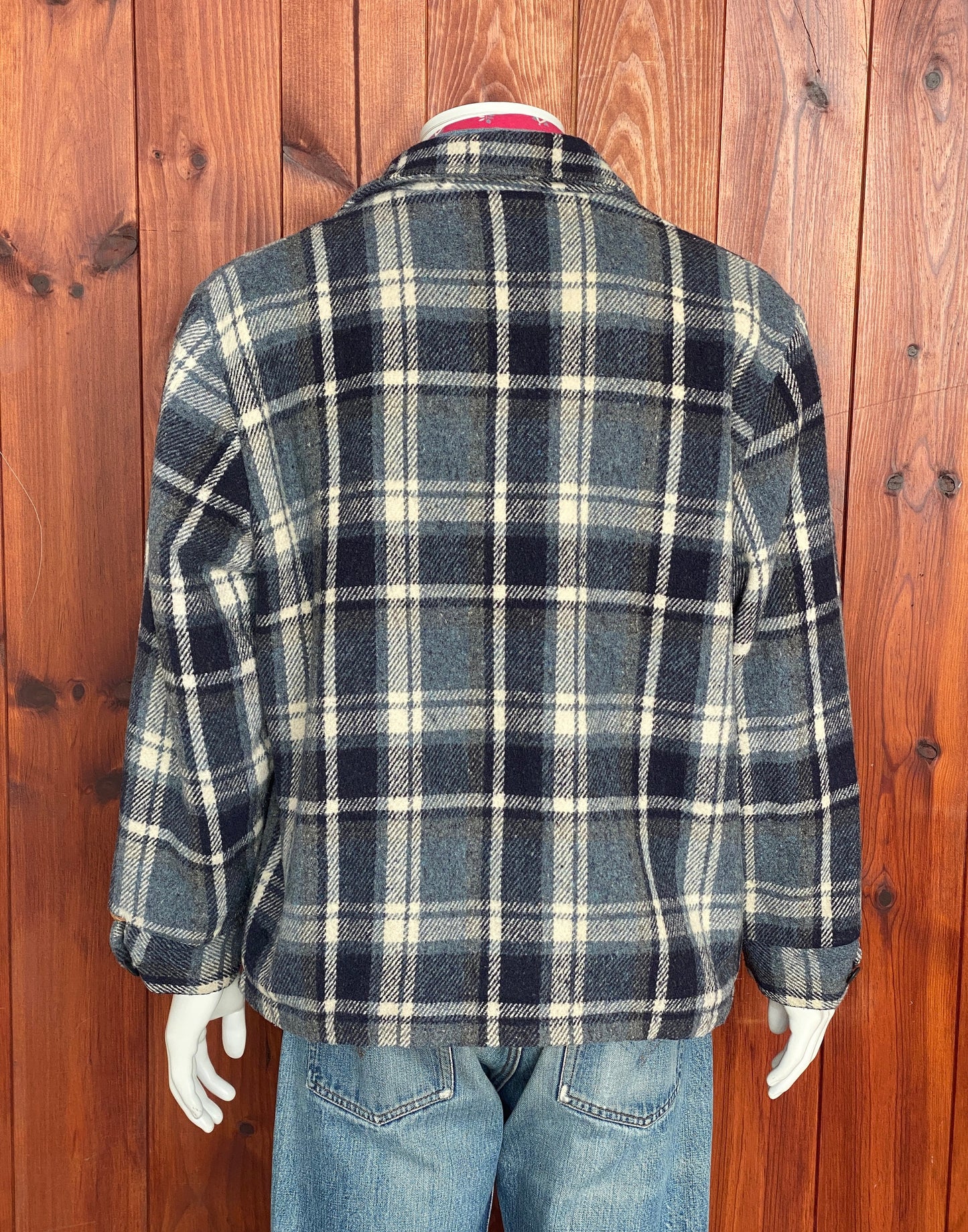 size XL. 70s Vintage JC Penney plaid jacket Made in USA