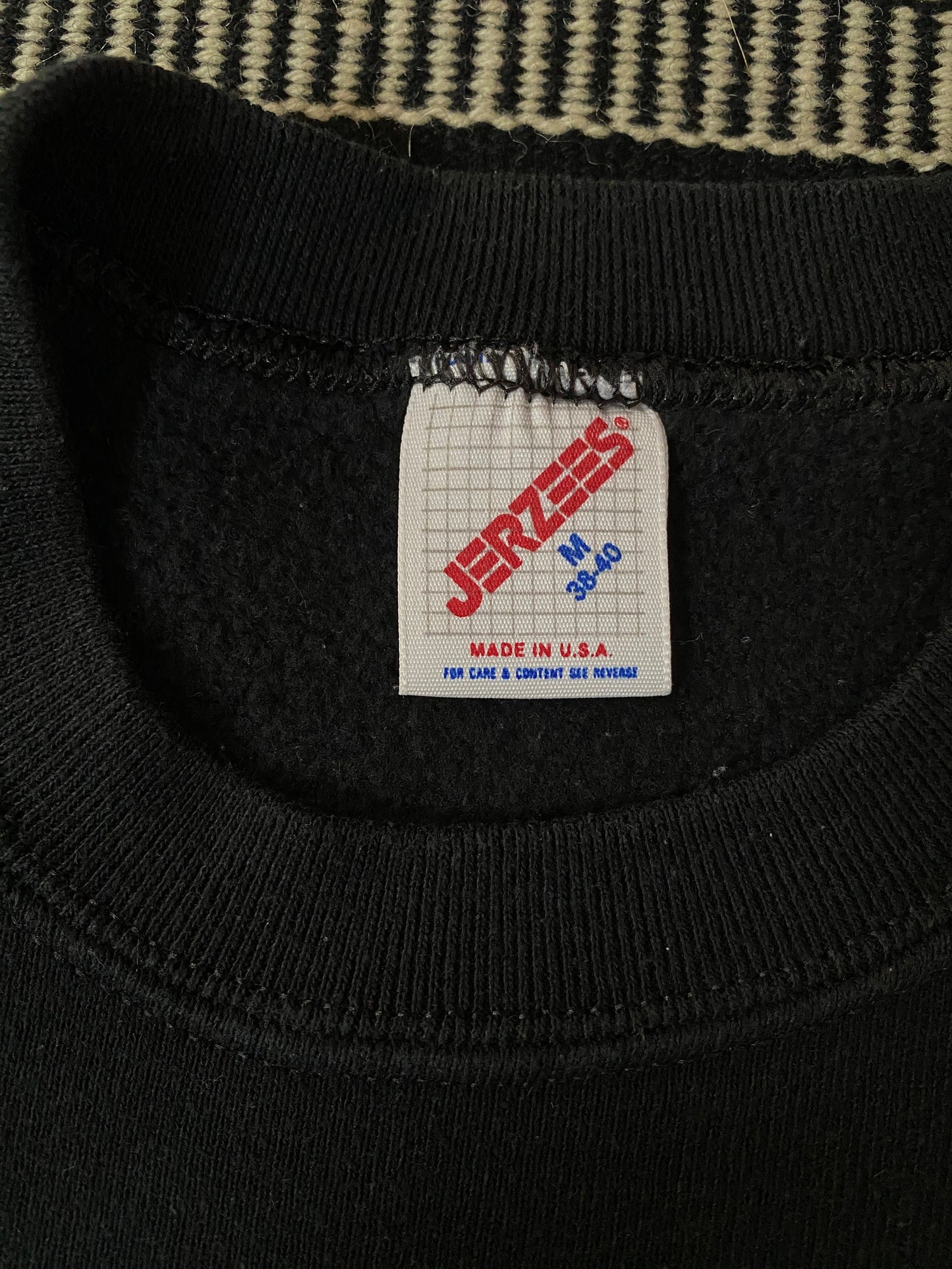 Medium 80s vintage Panthers sweatshirt made in USA - retro American apparel for your wardrobe.