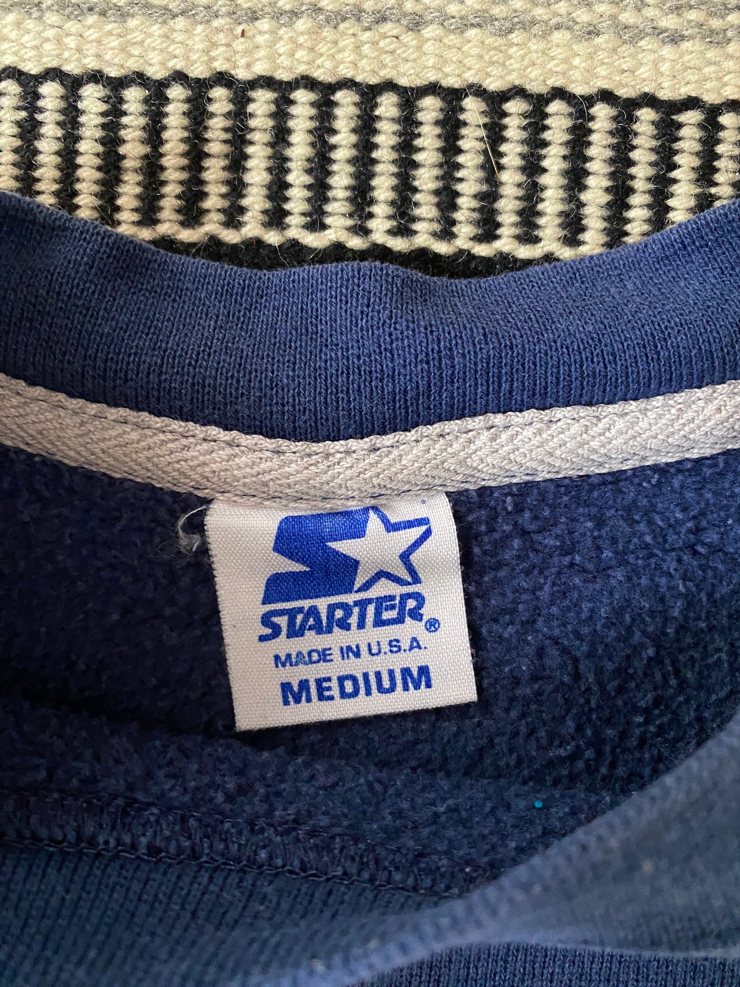 Vintage 90s Carolina Tar Heels Starter Sweatshirt - Size M | Made in USA | Retro Collegiate Style