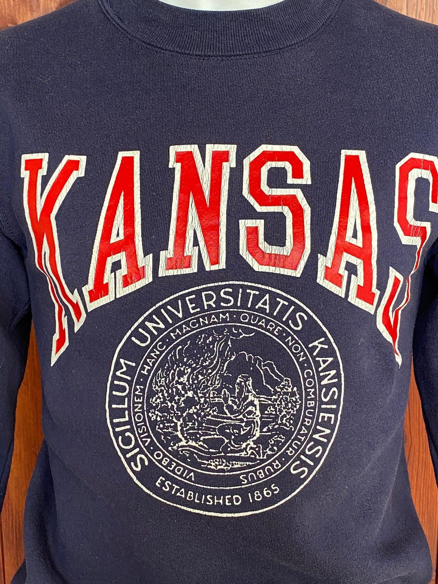 Small. 80s Vintage Kansas sweatshirt Made In USA
