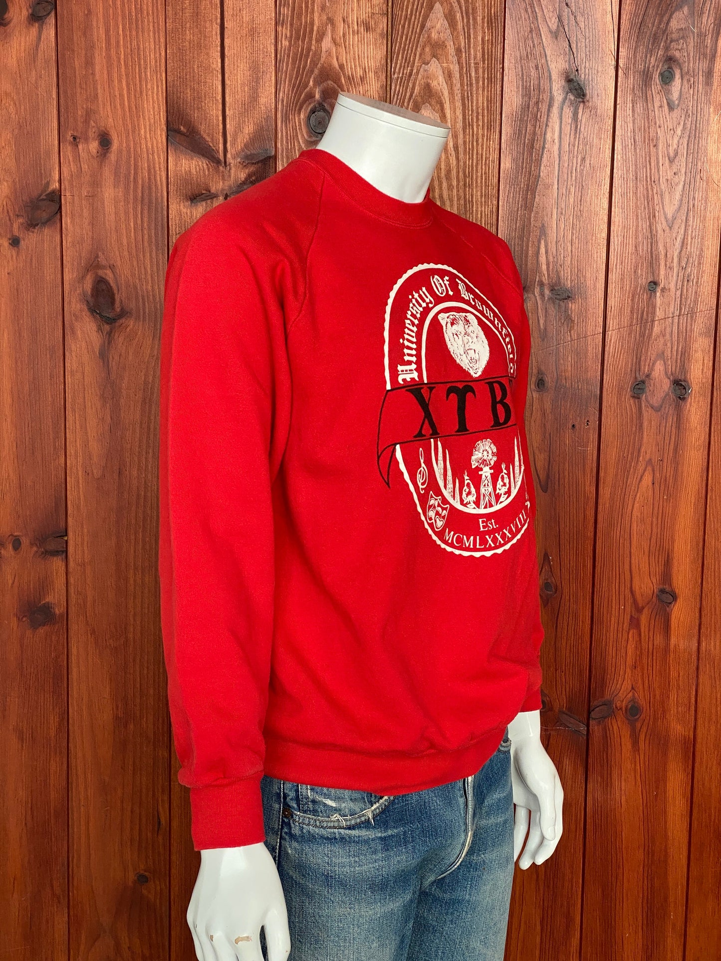 XL. 80s Vintage University of Brownfield sweatshirt Made In USA