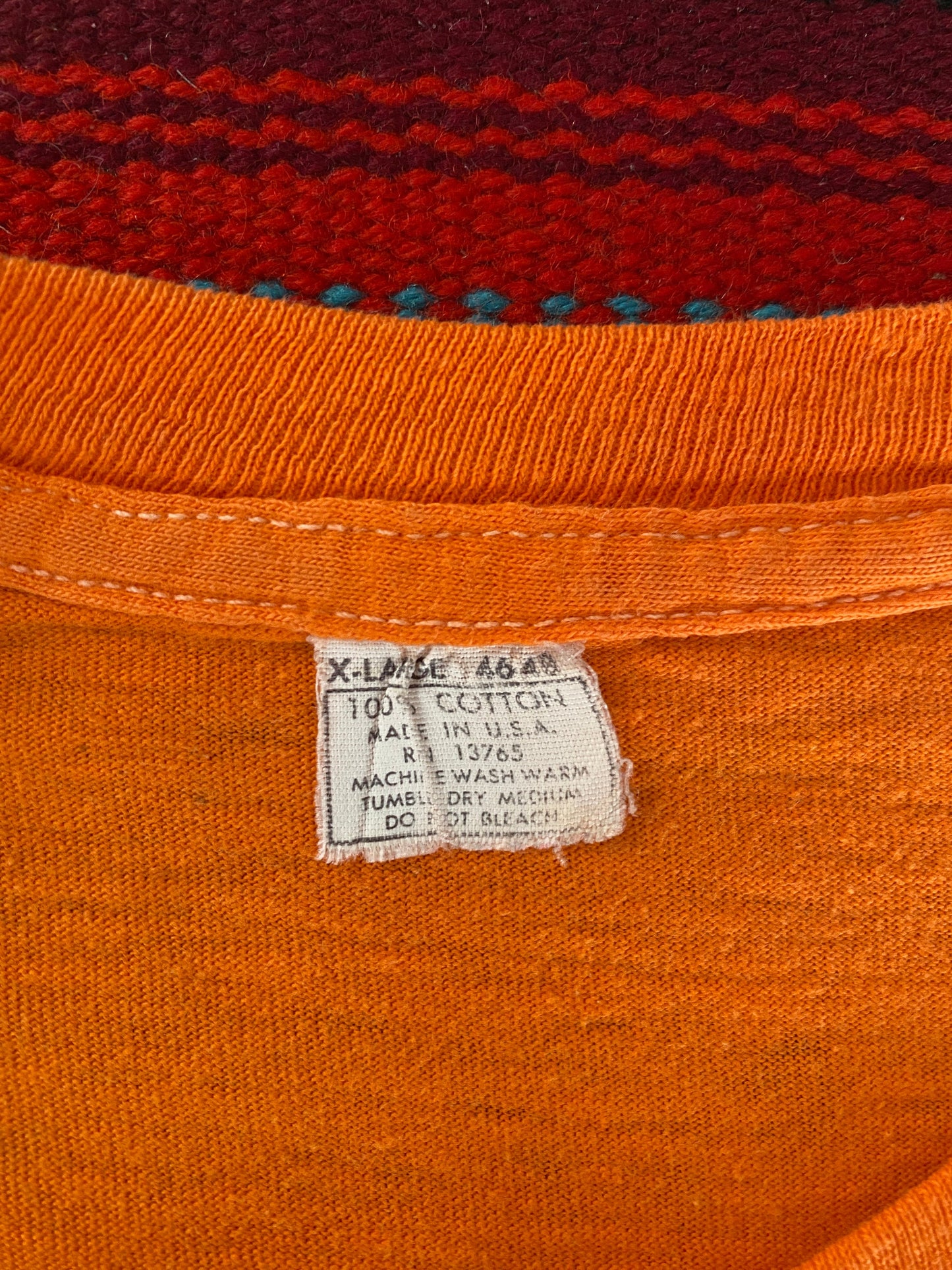 Med. Vintage 50/50 cotton 80s Clud Med surf t shirt Made In USA