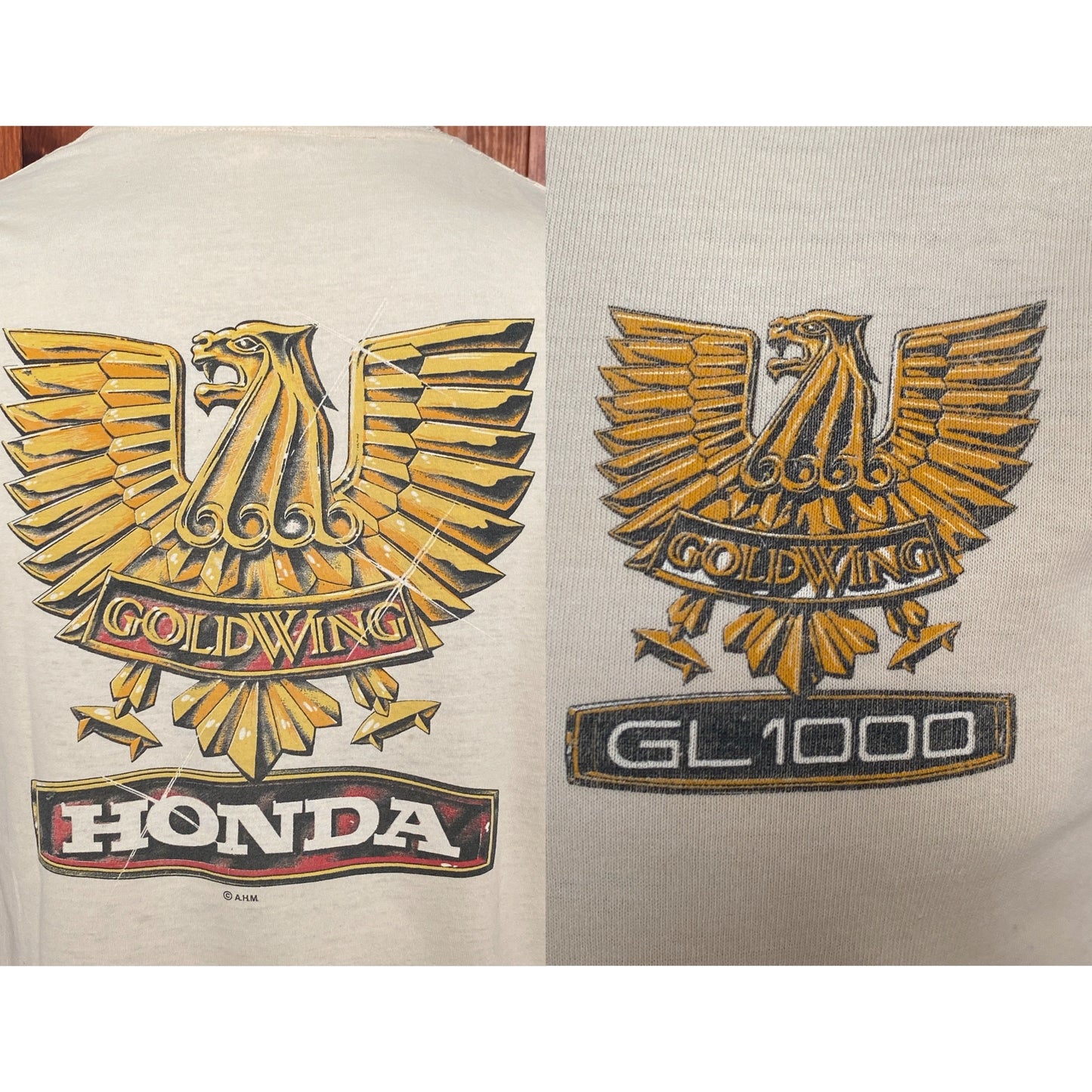 Vintage 80s Honda T-Shirt - Size M | Made in USA | Retro Biker Style